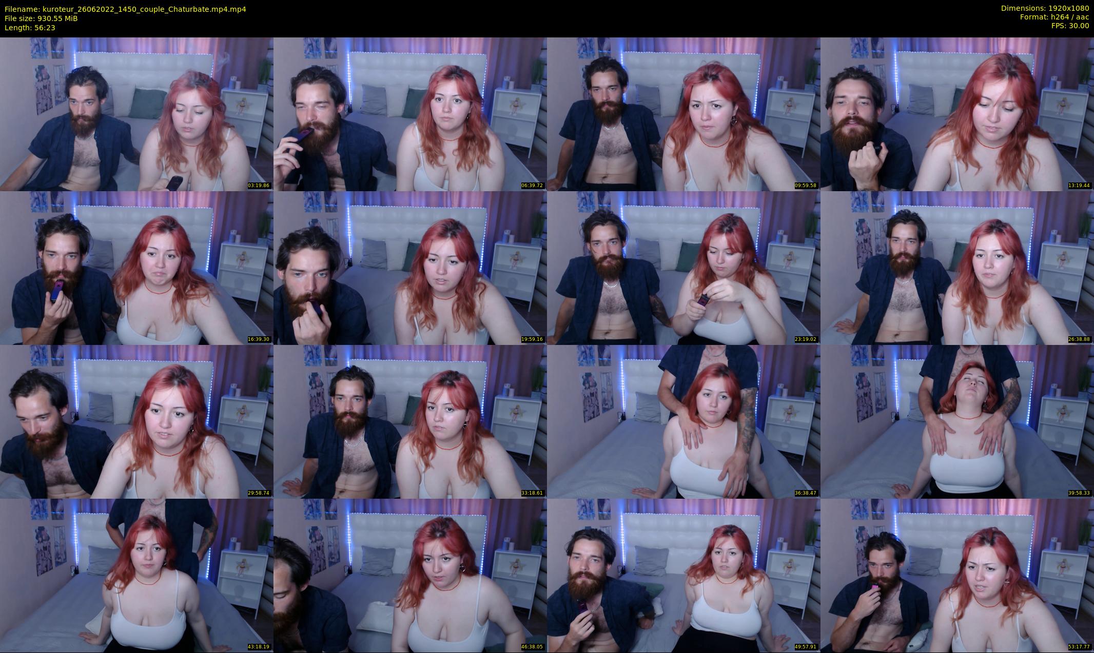 kuroteur — 57 minute Chaturbate couple cam show recording, 1080p, Jun 26, 2022