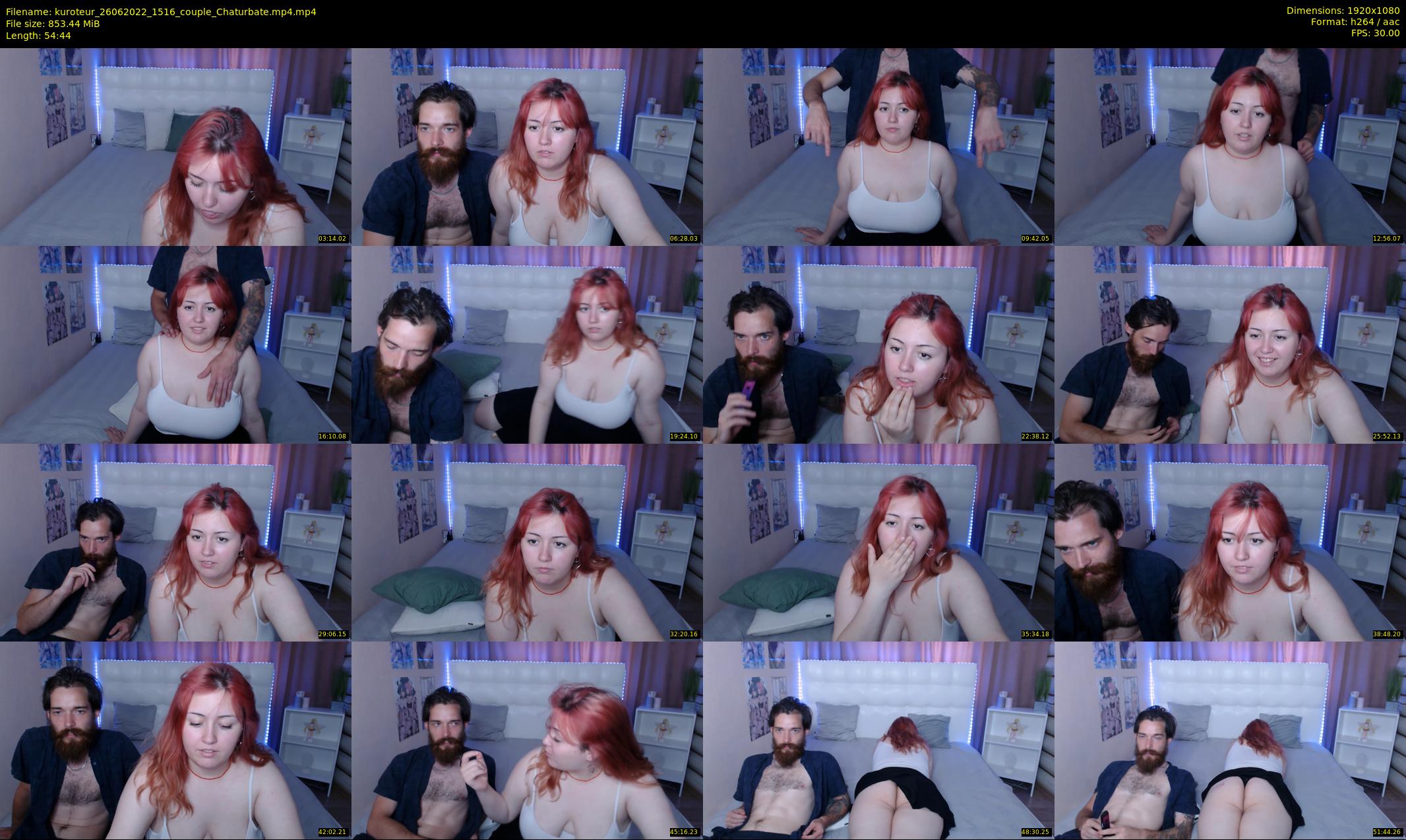 kuroteur — 55 minute Chaturbate couple cam show recording, 1080p, Jun 26, 2022