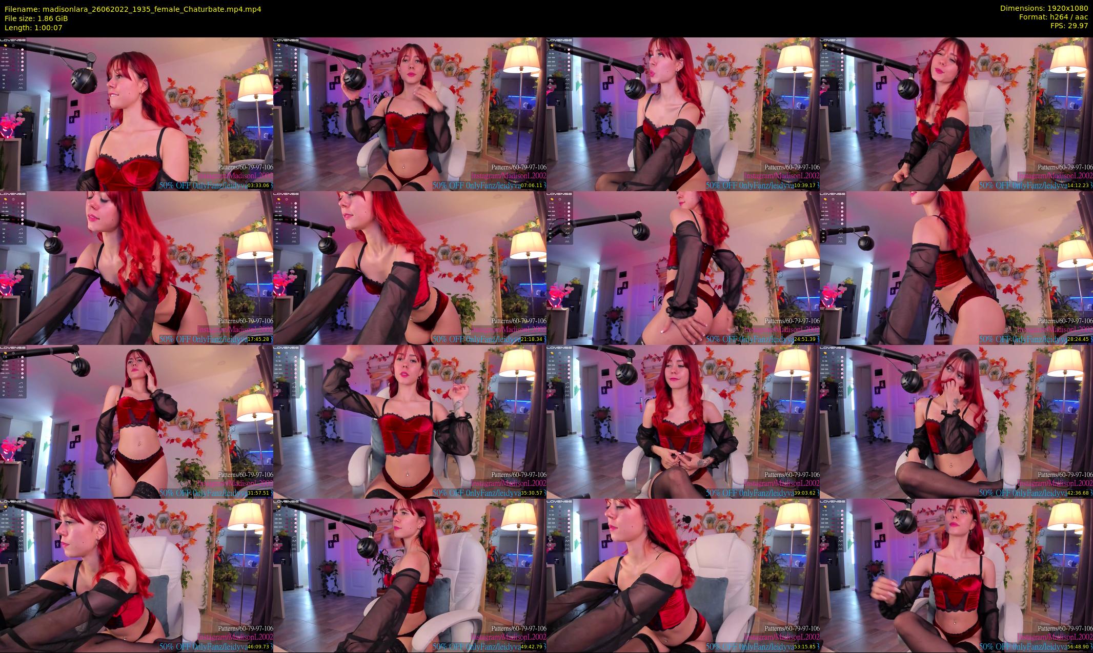 madisonlara — 61 minute Chaturbate female cam show recording, 1080p, Jun 26, 2022