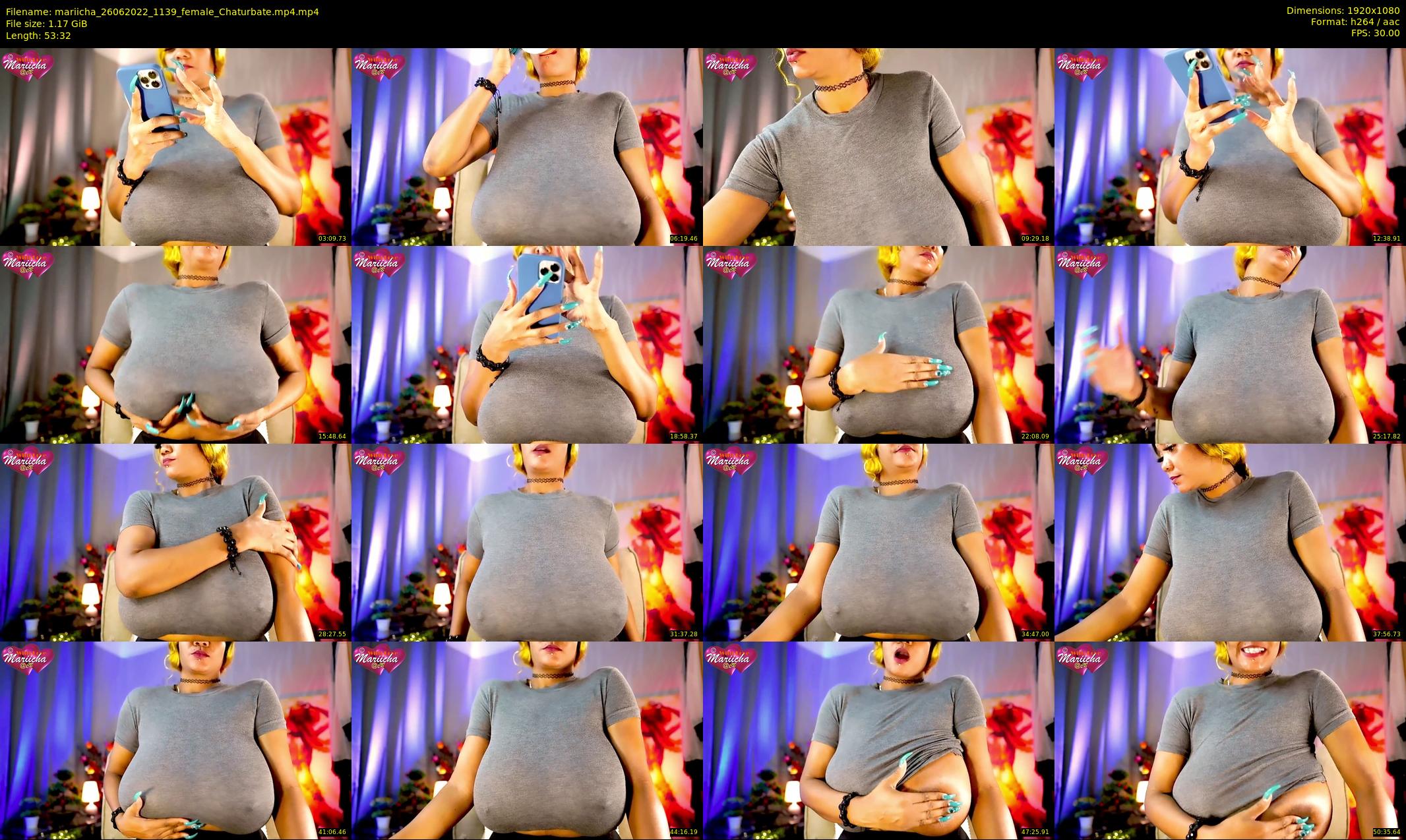 mariicha — 54 minute Chaturbate female cam show recording, 1080p, Jun 26, 2022