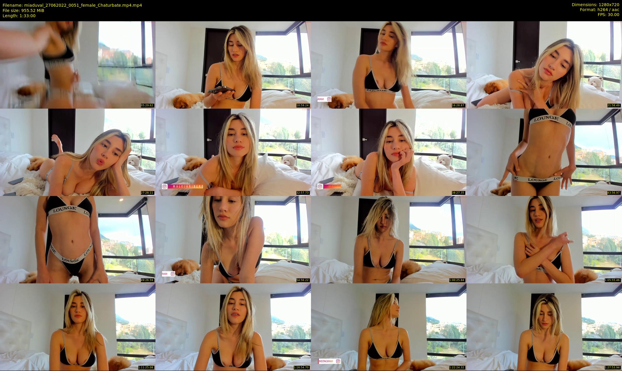 miaduval — 93 minute Chaturbate female cam show recording, 720p, Jun 27, 2022