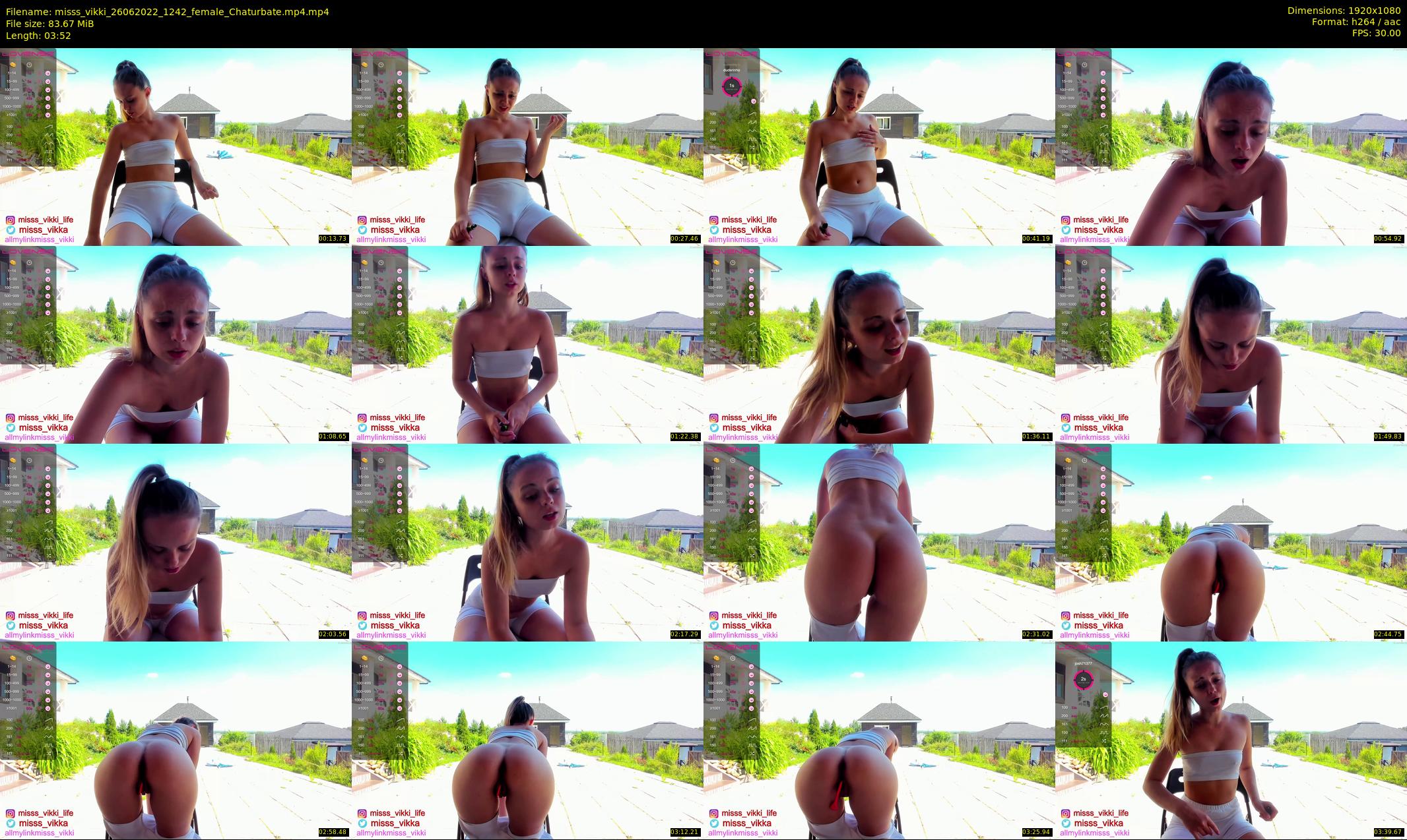 misss_vikki — 4 minute Chaturbate female cam show recording, 1080p, Jun 26, 2022