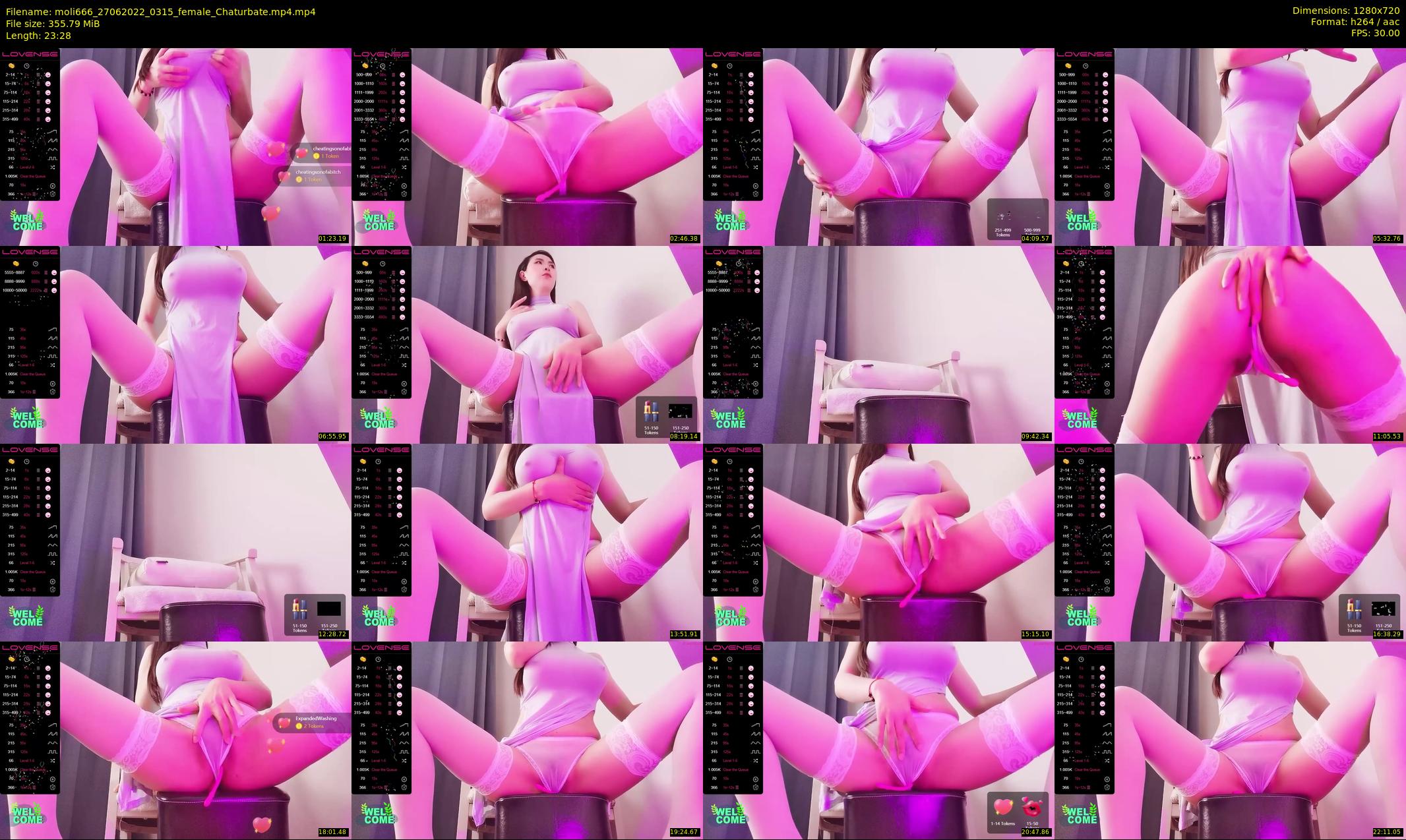 moli666 — 24 minute Chaturbate female cam show recording, 720p, Jun 27, 2022