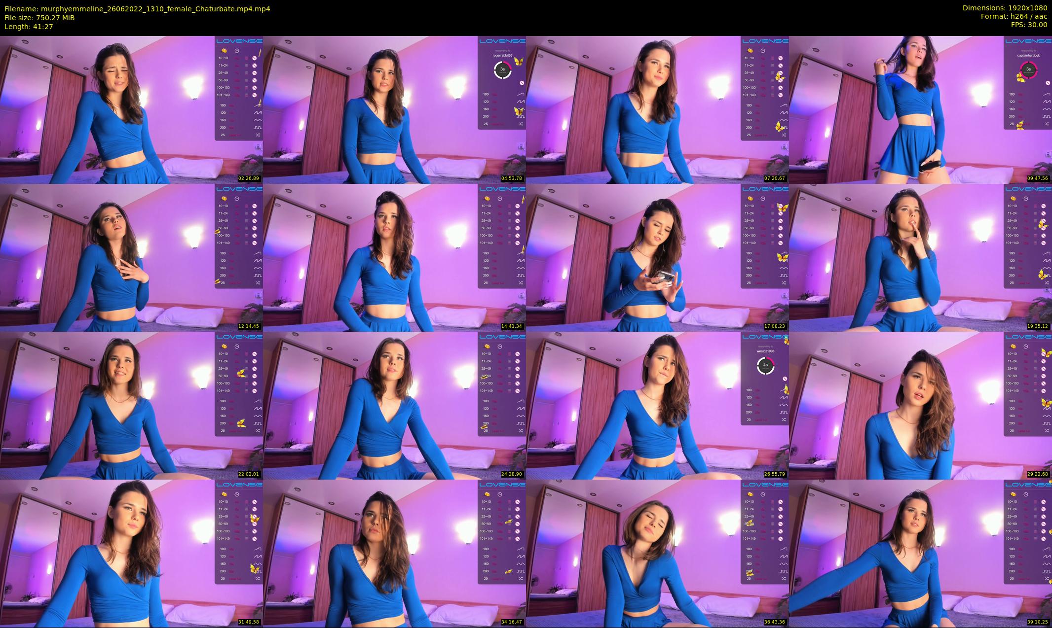 murphyemmeline — 42 minute Chaturbate female cam show recording, 1080p, Jun 26, 2022