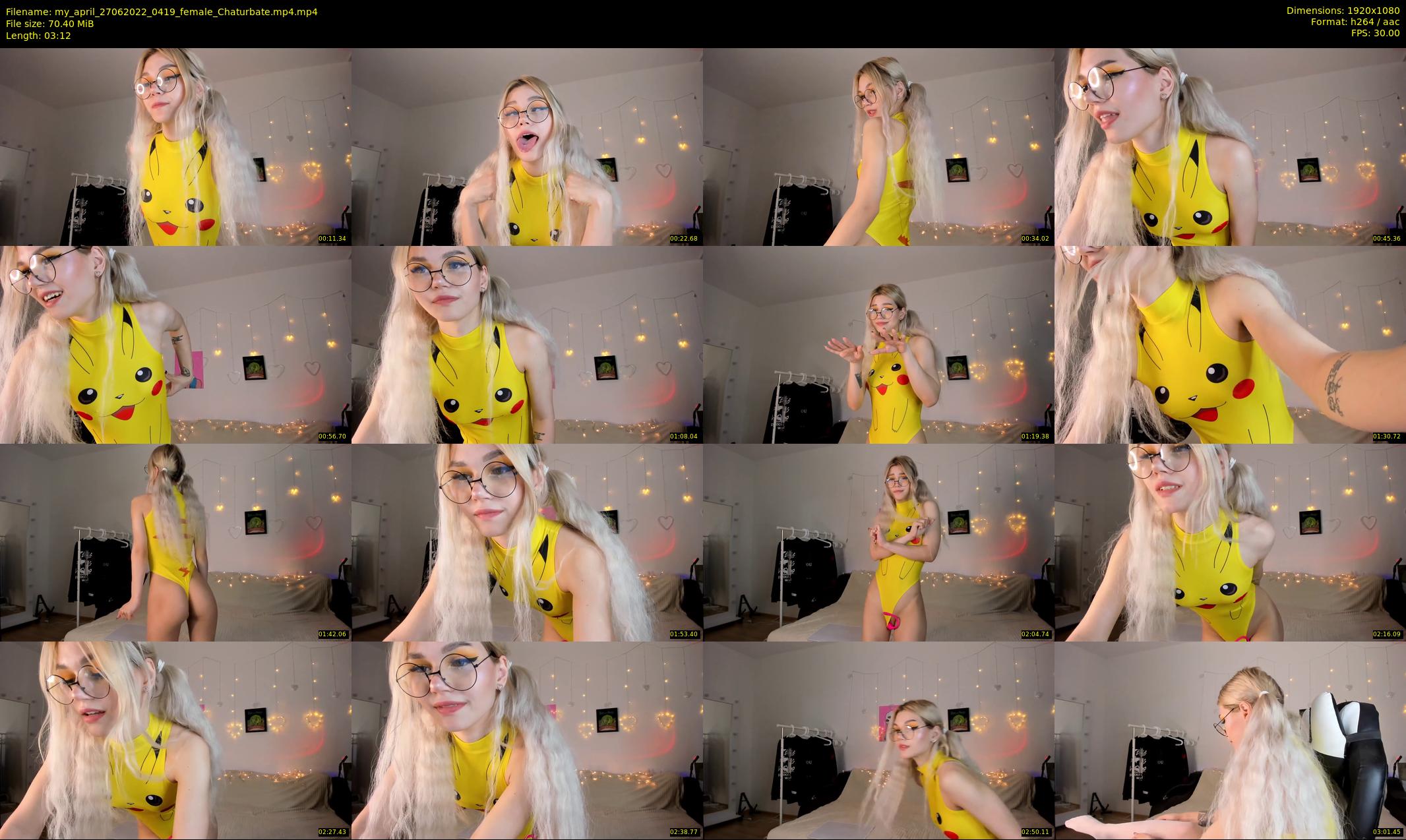 my_april — 4 minute Chaturbate female cam show recording, 1080p, Jun 27, 2022