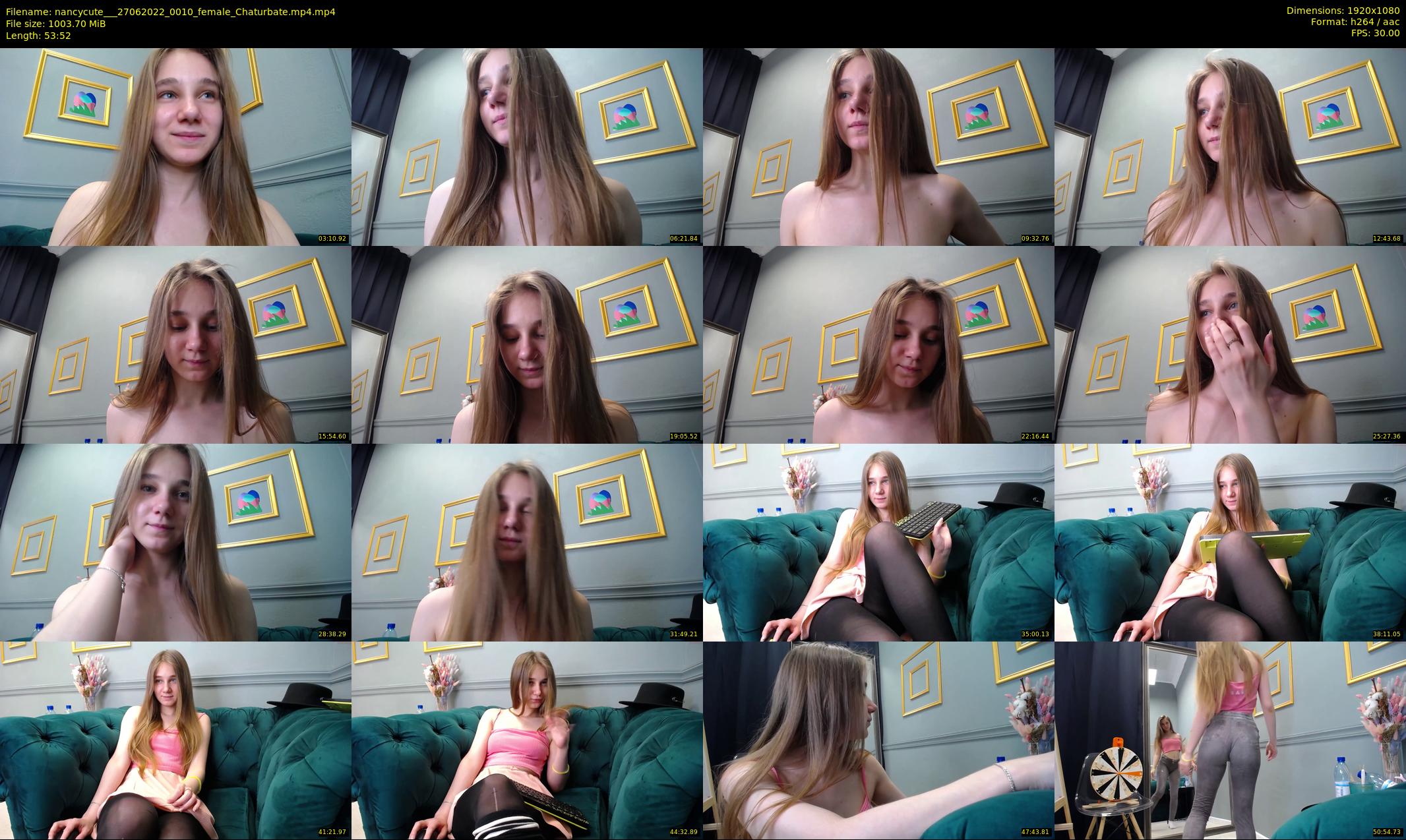 nancycute__ — 54 minute Chaturbate female cam show recording, 1080p, Jun 27, 2022
