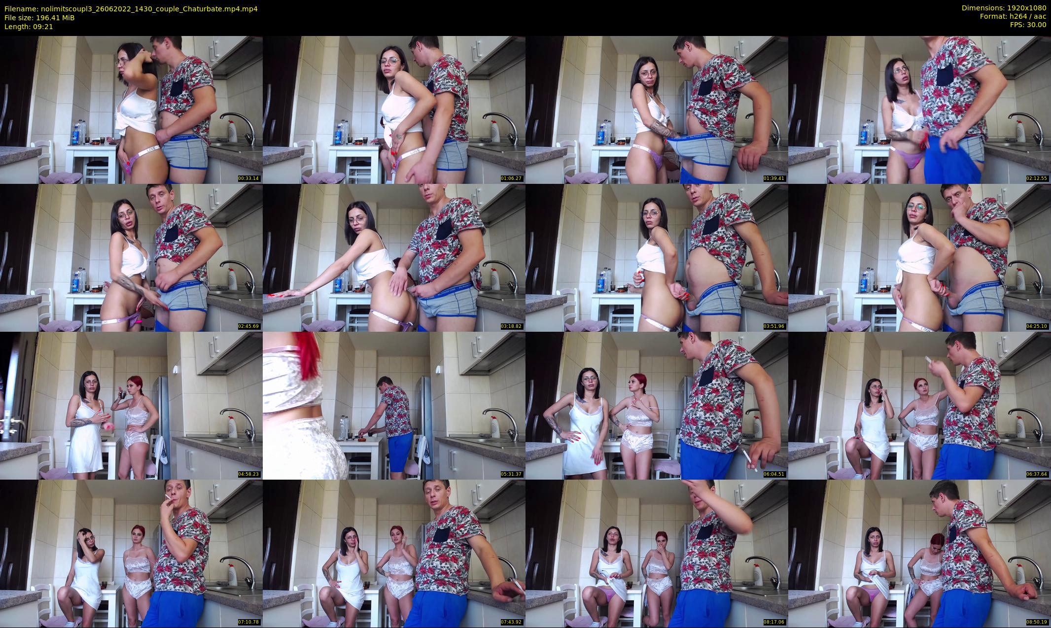 nolimitscoupl3 — 10 minute Chaturbate couple cam show recording, 1080p, Jun 26, 2022