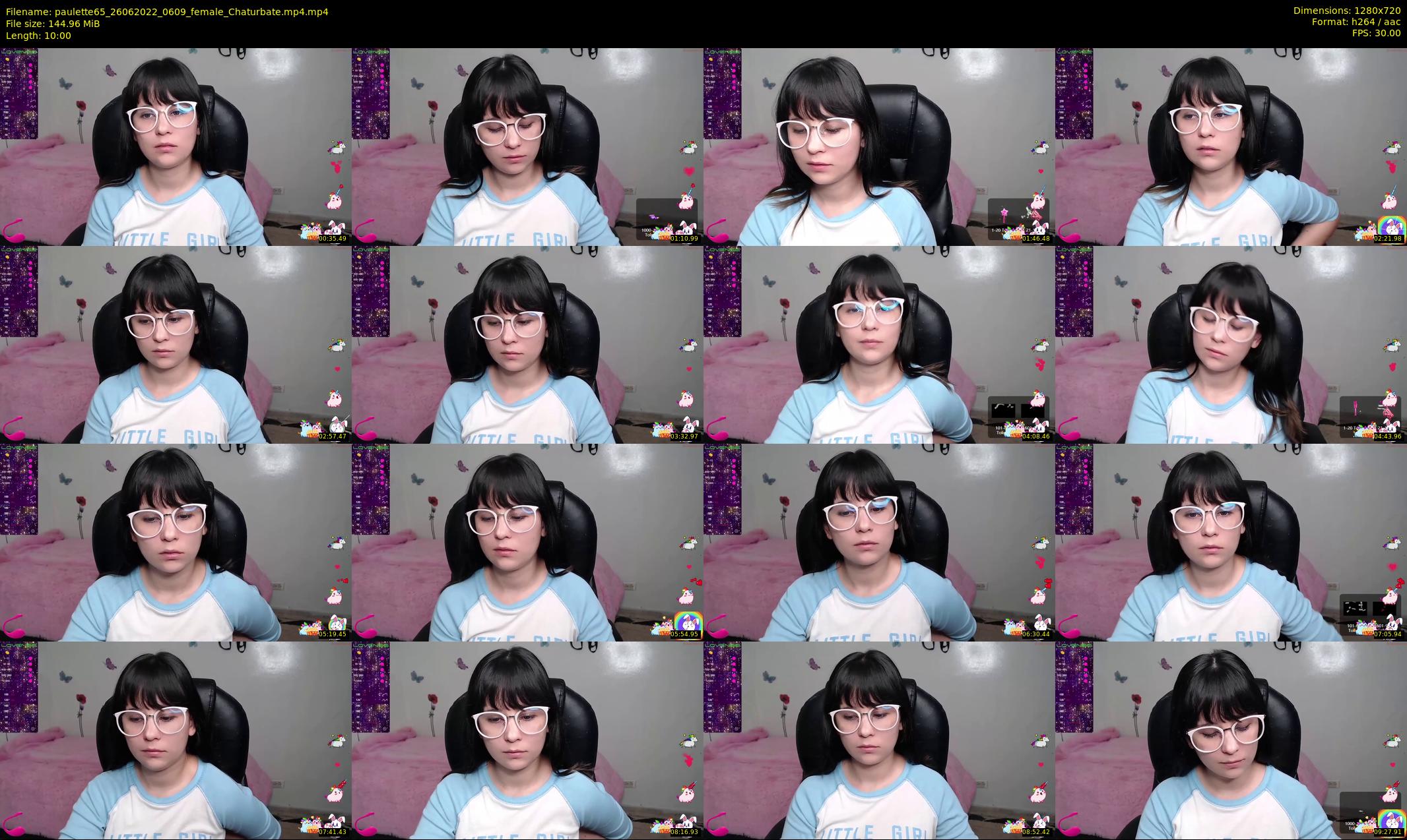 paulette65 — 10 minute Chaturbate female cam show recording, 720p, Jun 26, 2022