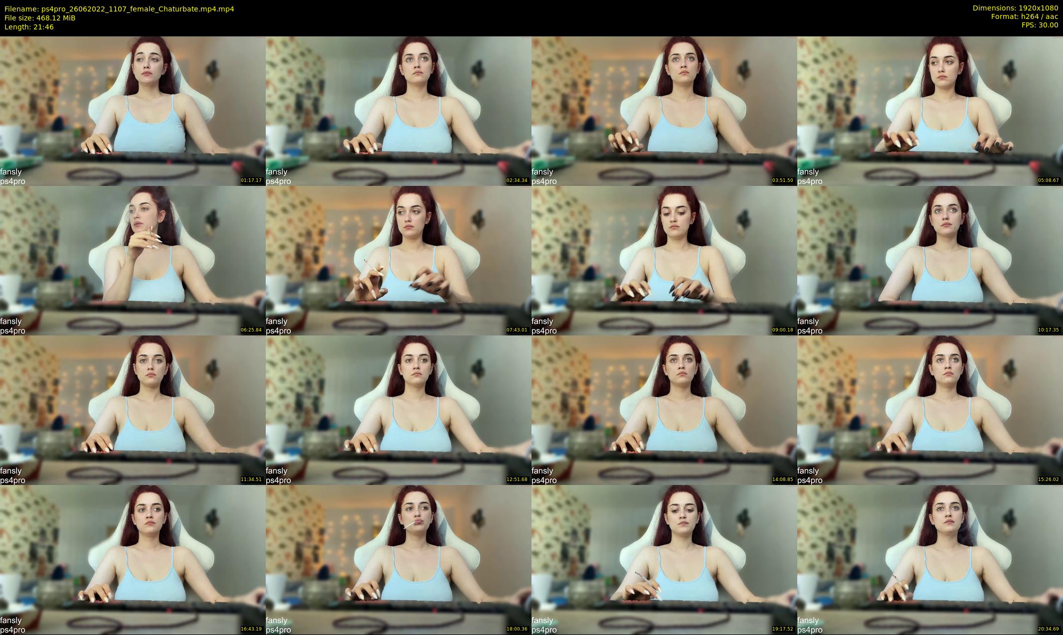 ps4pro — 22 minute Chaturbate female cam show recording, 1080p, Jun 26, 2022