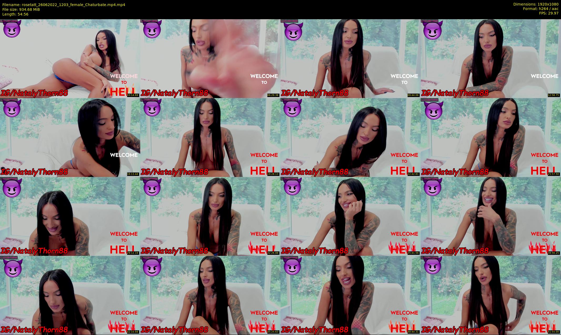 rosetatt — 55 minute Chaturbate female cam show recording, 1080p, Jun 26, 2022