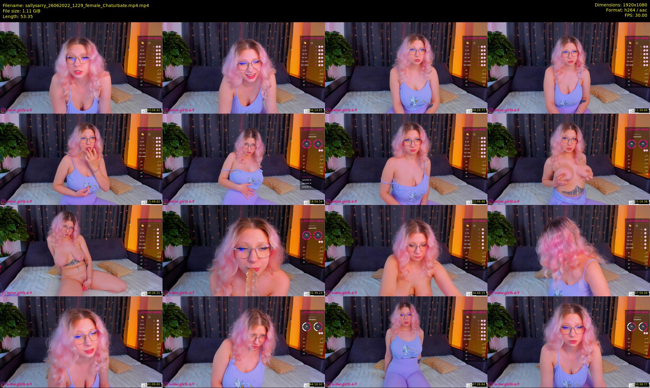 sallysarry — 54 minute Chaturbate couple cam show recording, 1080p, Jun 26, 2022