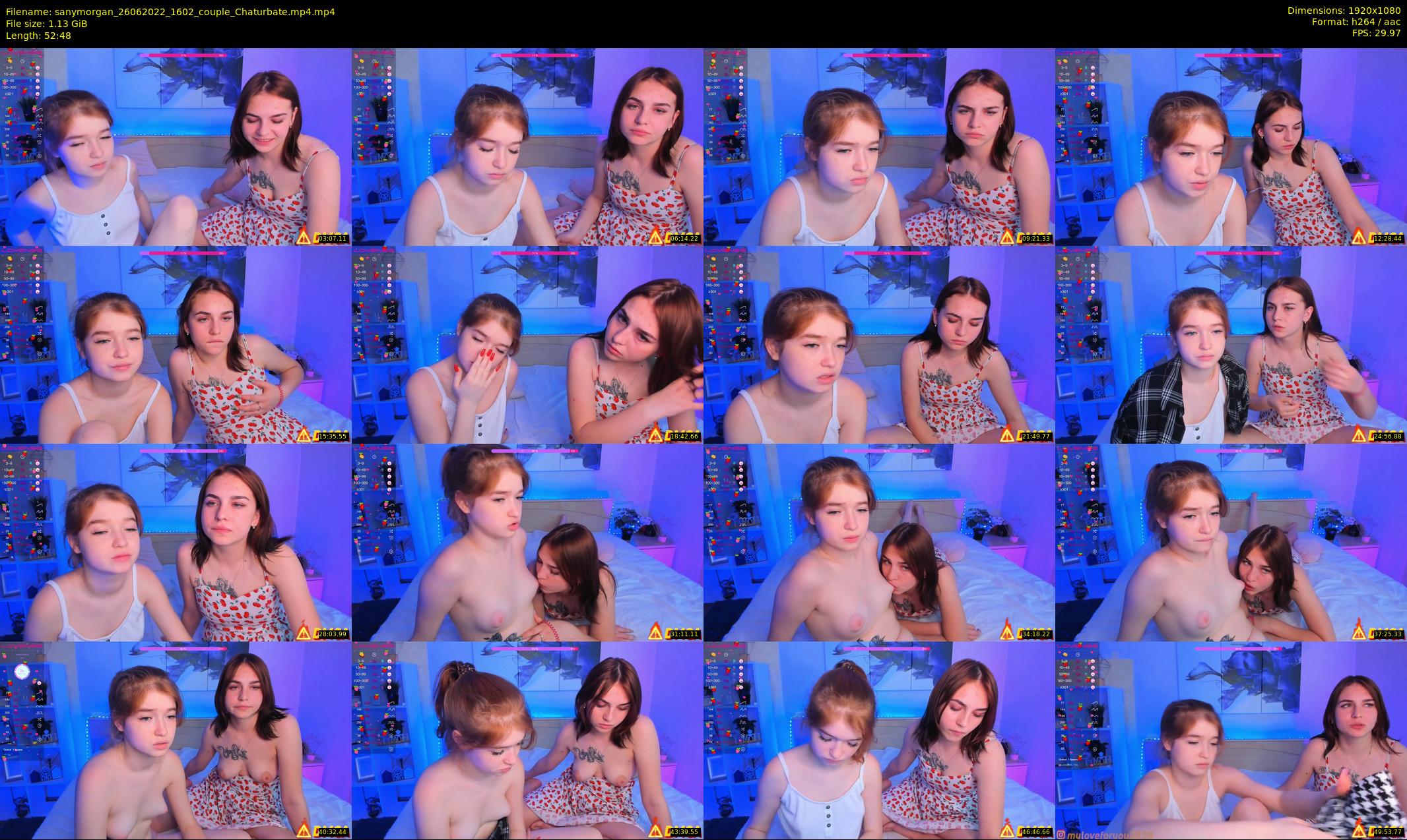 sanymorgan — 53 minute Chaturbate couple cam show recording, 1080p, Jun 26, 2022