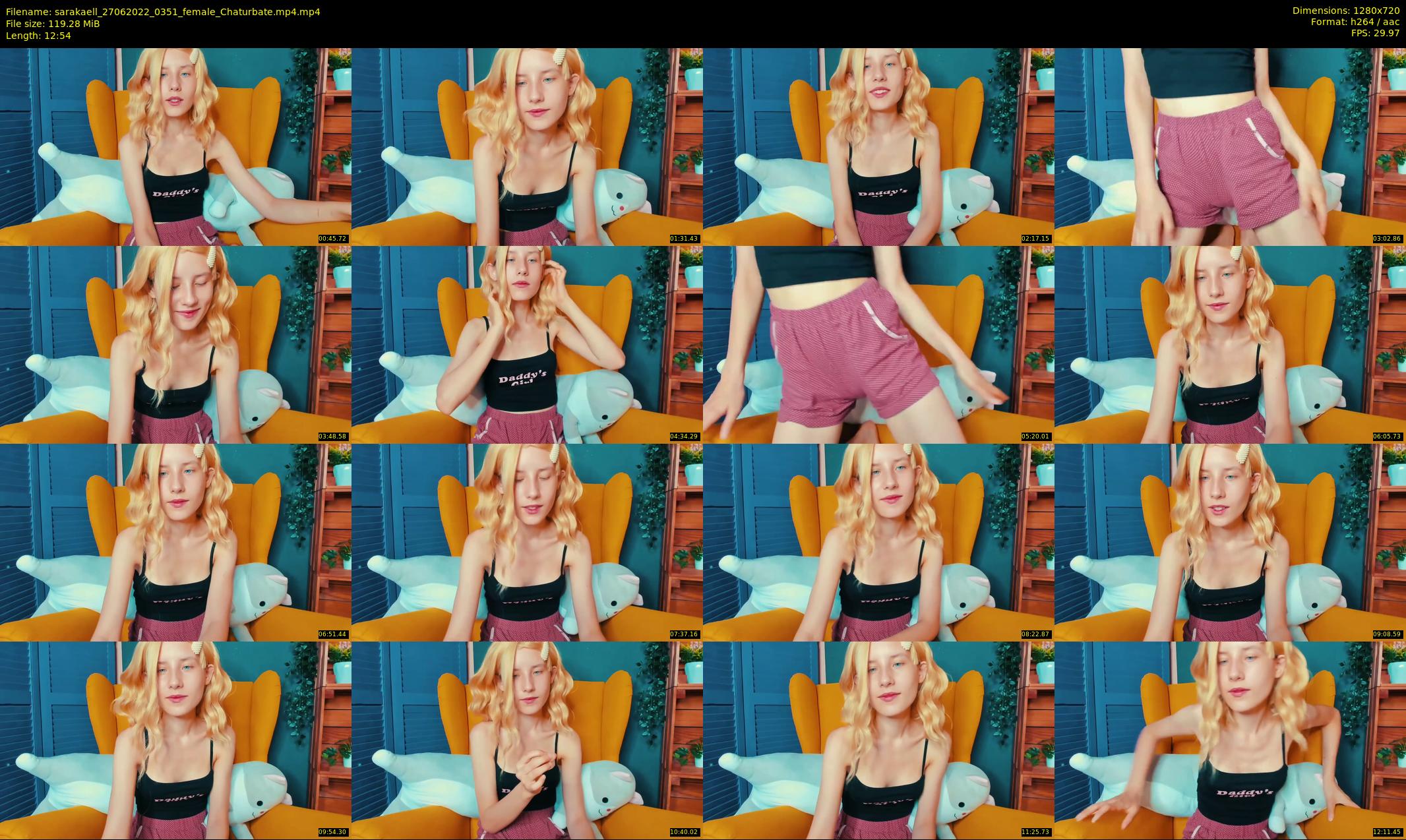 sarakaell — 13 minute Chaturbate female cam show recording, 720p, Jun 27, 2022