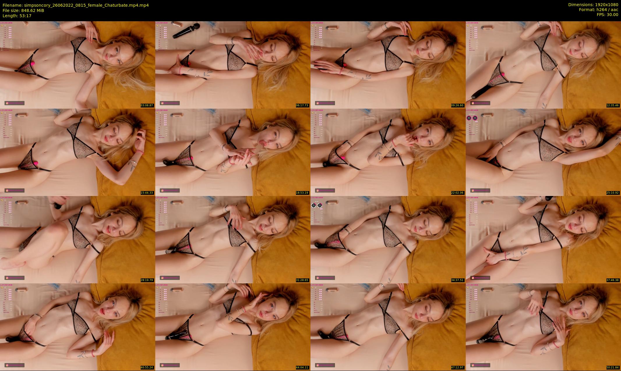 simpsoncory — 54 minute Chaturbate female cam show recording, 1080p, Jun 26, 2022