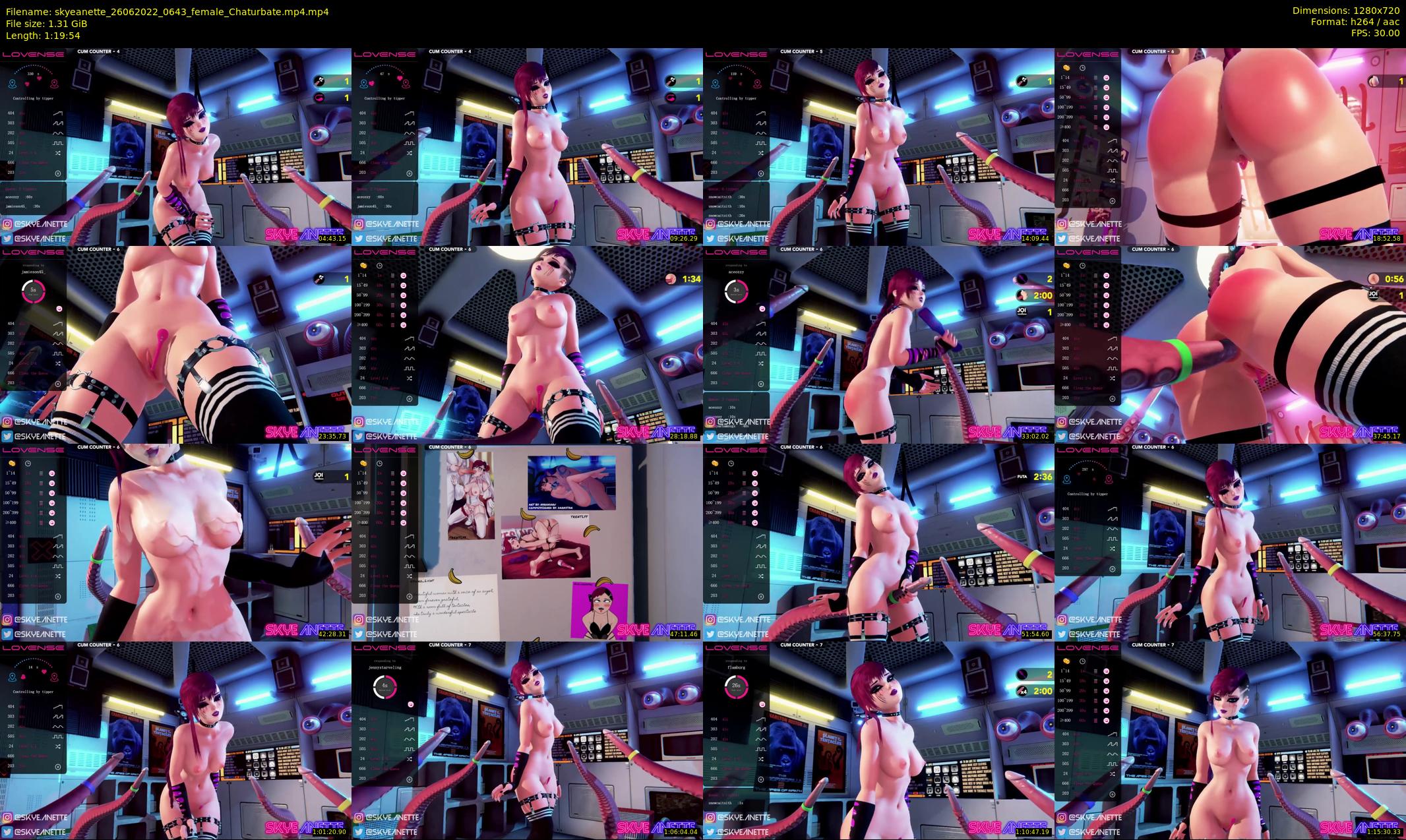 skyeanette — 80 minute Chaturbate female cam show recording, 720p, Jun 26, 2022