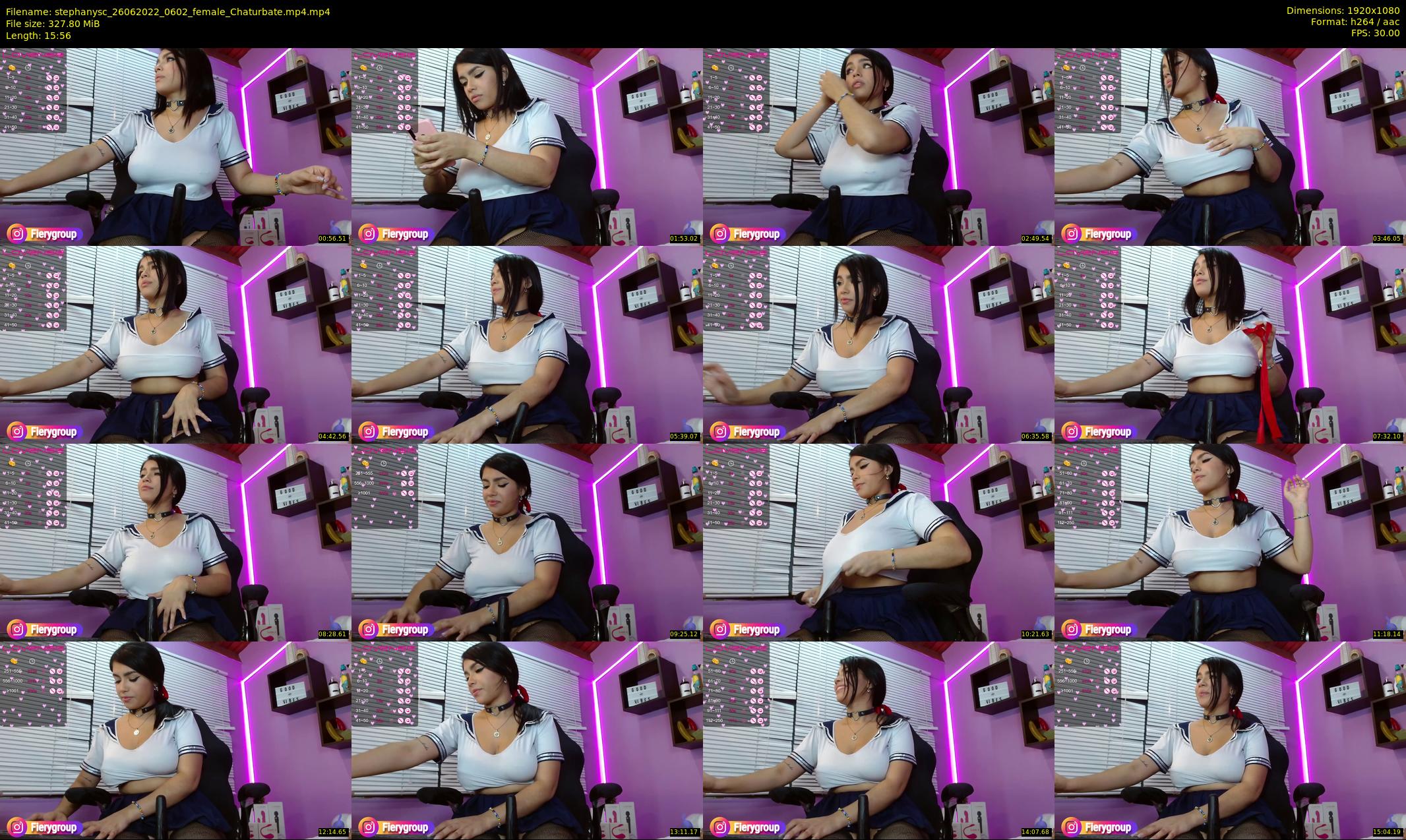 stephanysc — 16 minute Chaturbate female cam show recording, 1080p, Jun 26, 2022