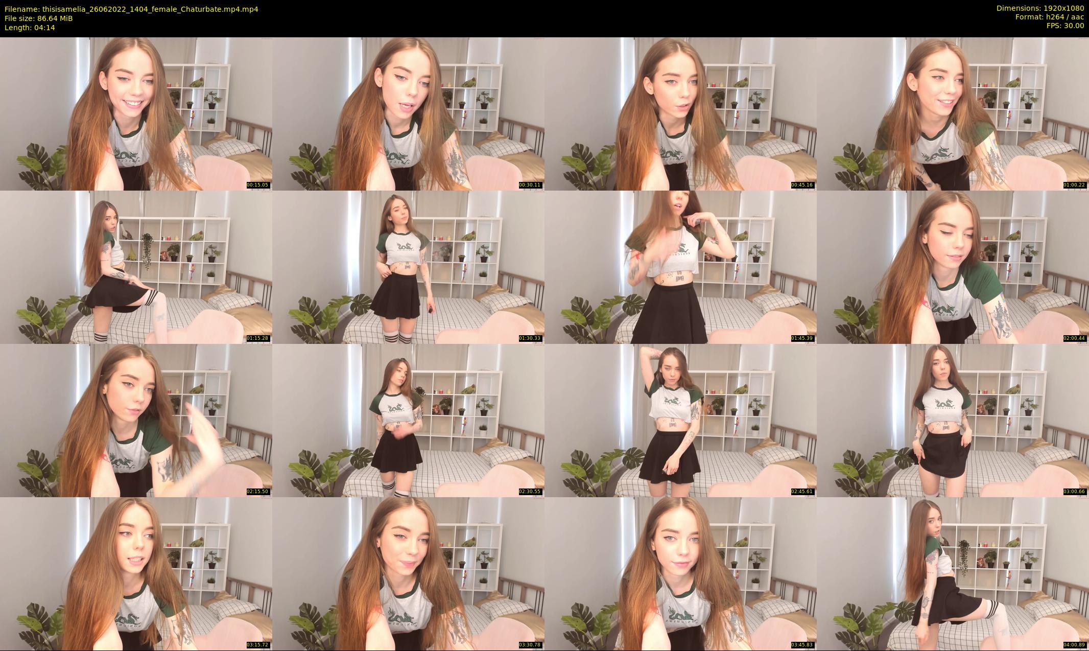 thisisamelia — 5 minute Chaturbate female cam show recording, 1080p, Jun 26, 2022