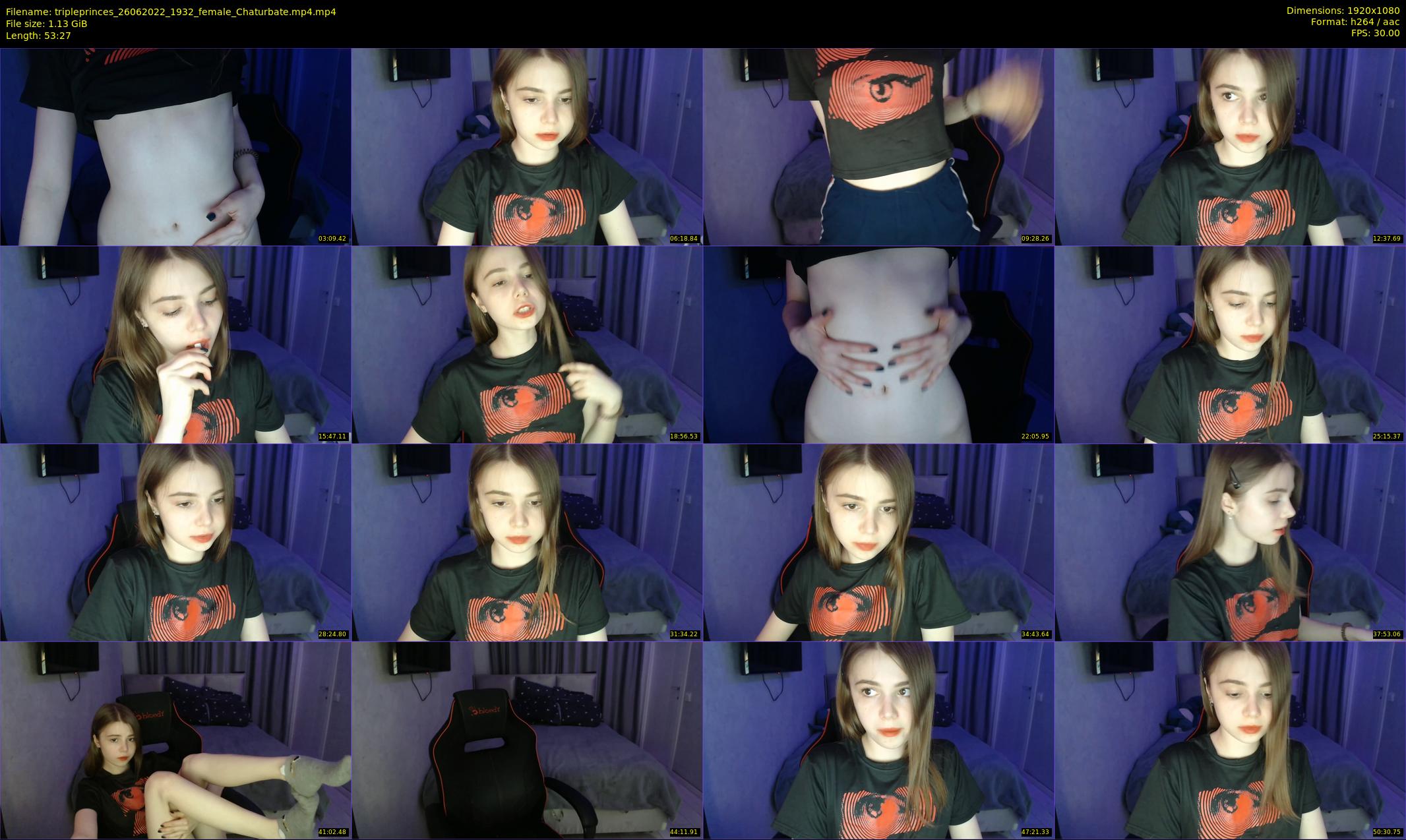 tripleprinces — 54 minute Chaturbate female cam show recording, 1080p, Jun 26, 2022