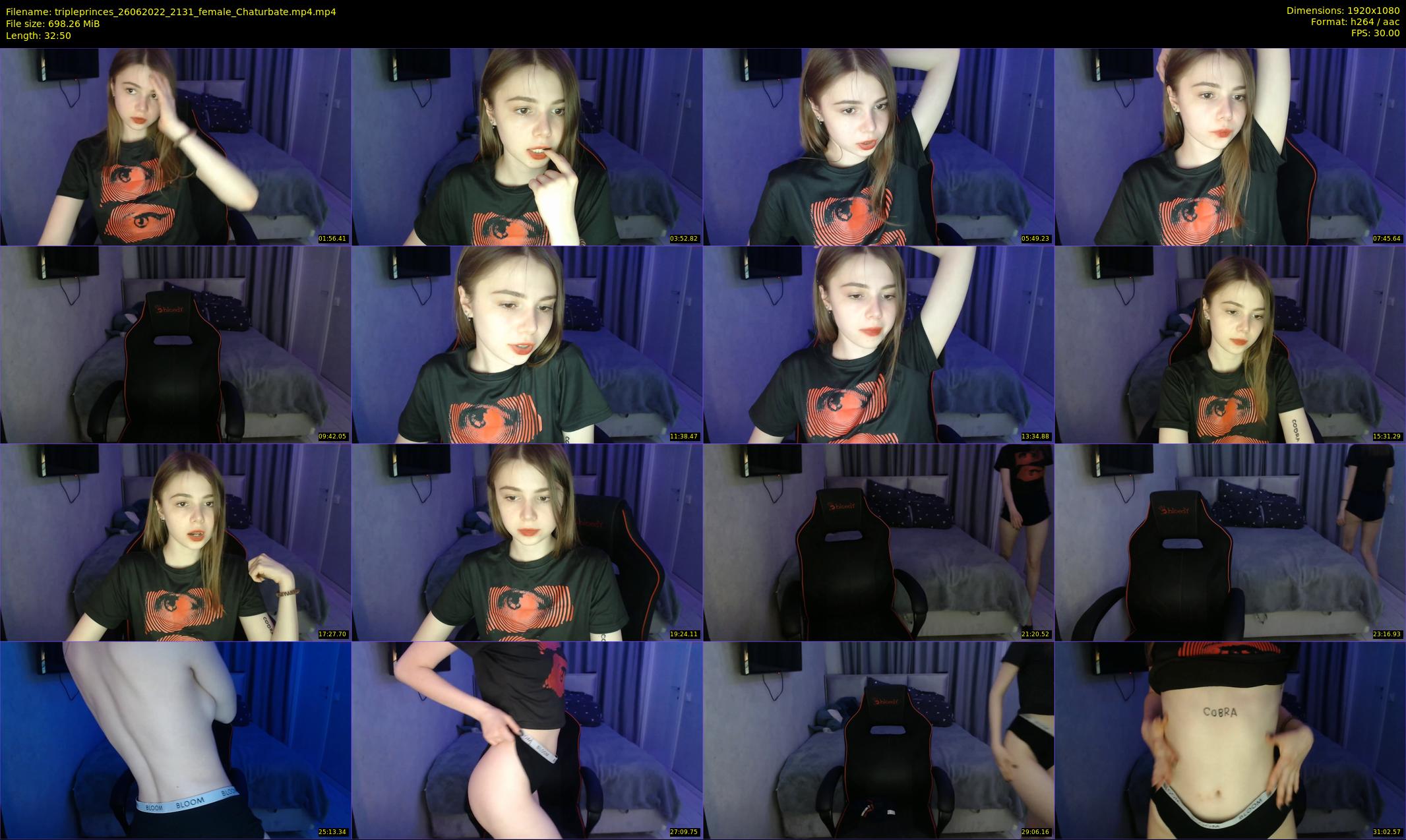 tripleprinces — 33 minute Chaturbate female cam show recording, 1080p, Jun 26, 2022