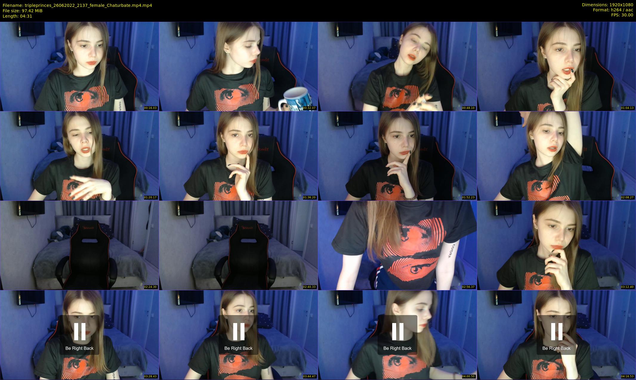 tripleprinces — 5 minute Chaturbate female cam show recording, 1080p, Jun 26, 2022