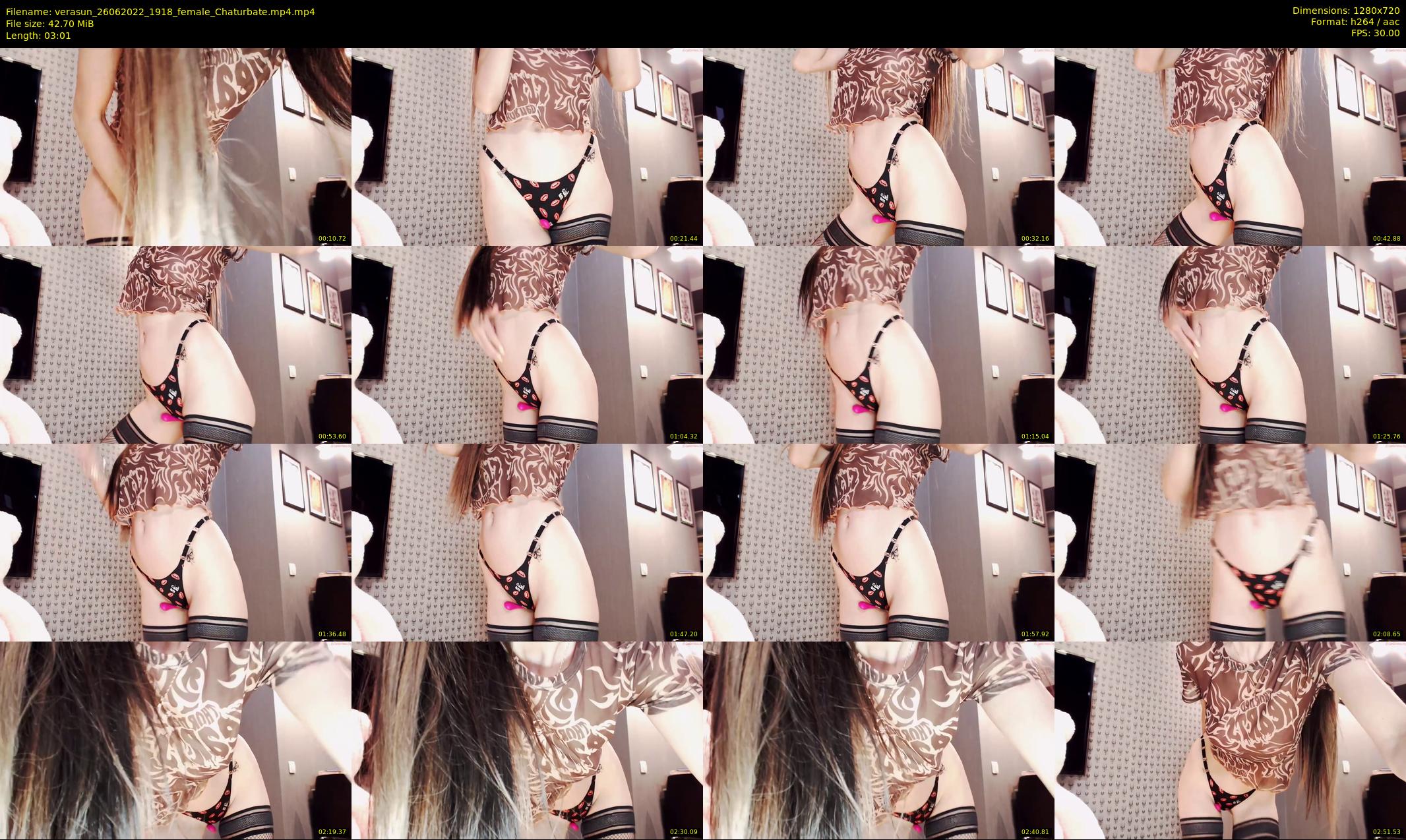 verasun — 4 minute Chaturbate female cam show recording, 720p, Jun 26, 2022