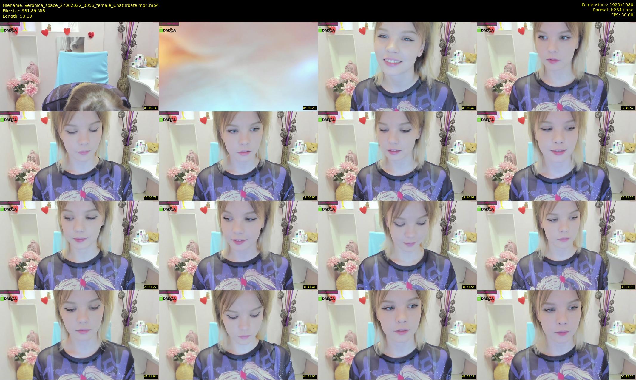 veronica_space — 54 minute Chaturbate female cam show recording, 1080p, Jun 27, 2022
