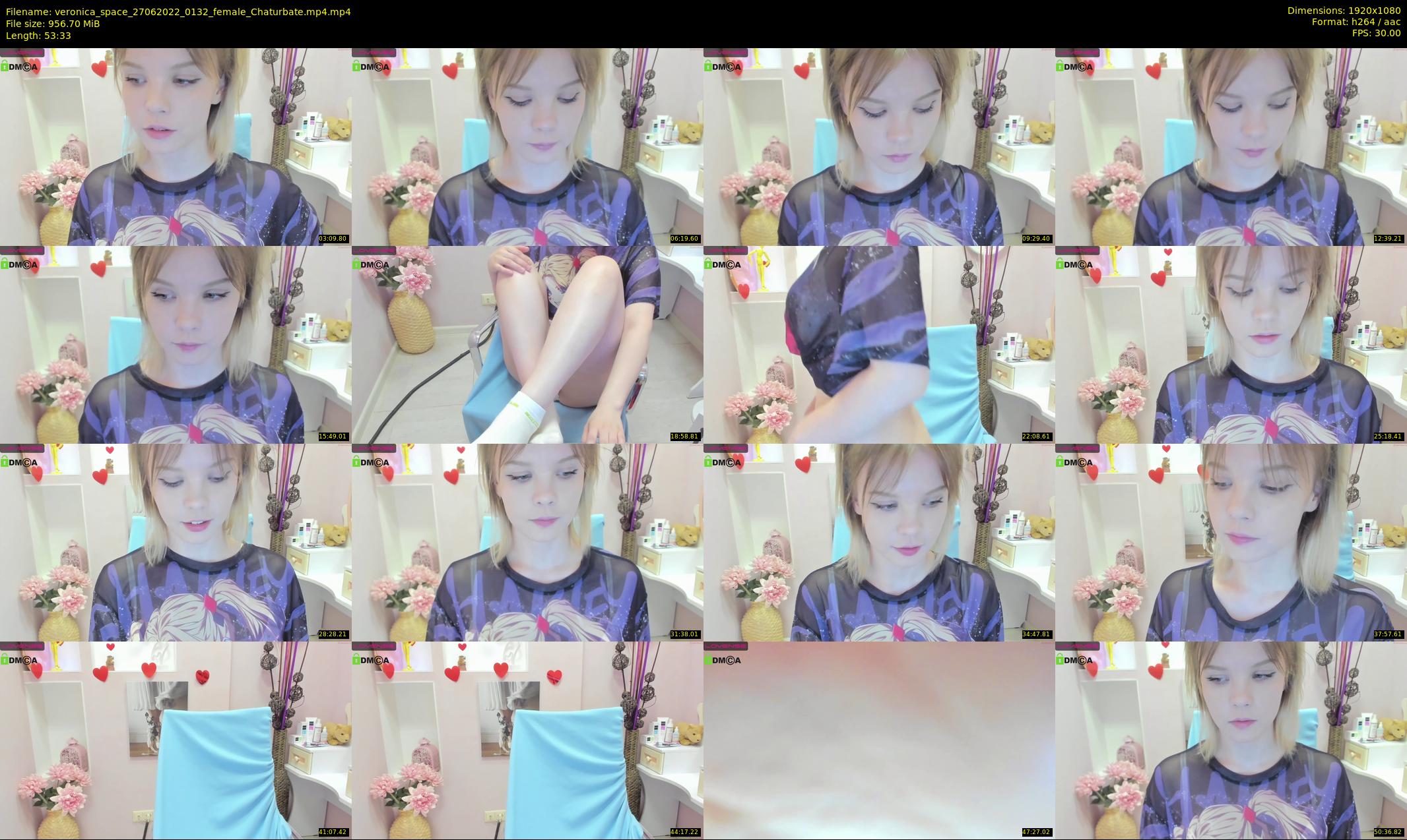 veronica_space — 54 minute Chaturbate female cam show recording, 1080p, Jun 27, 2022