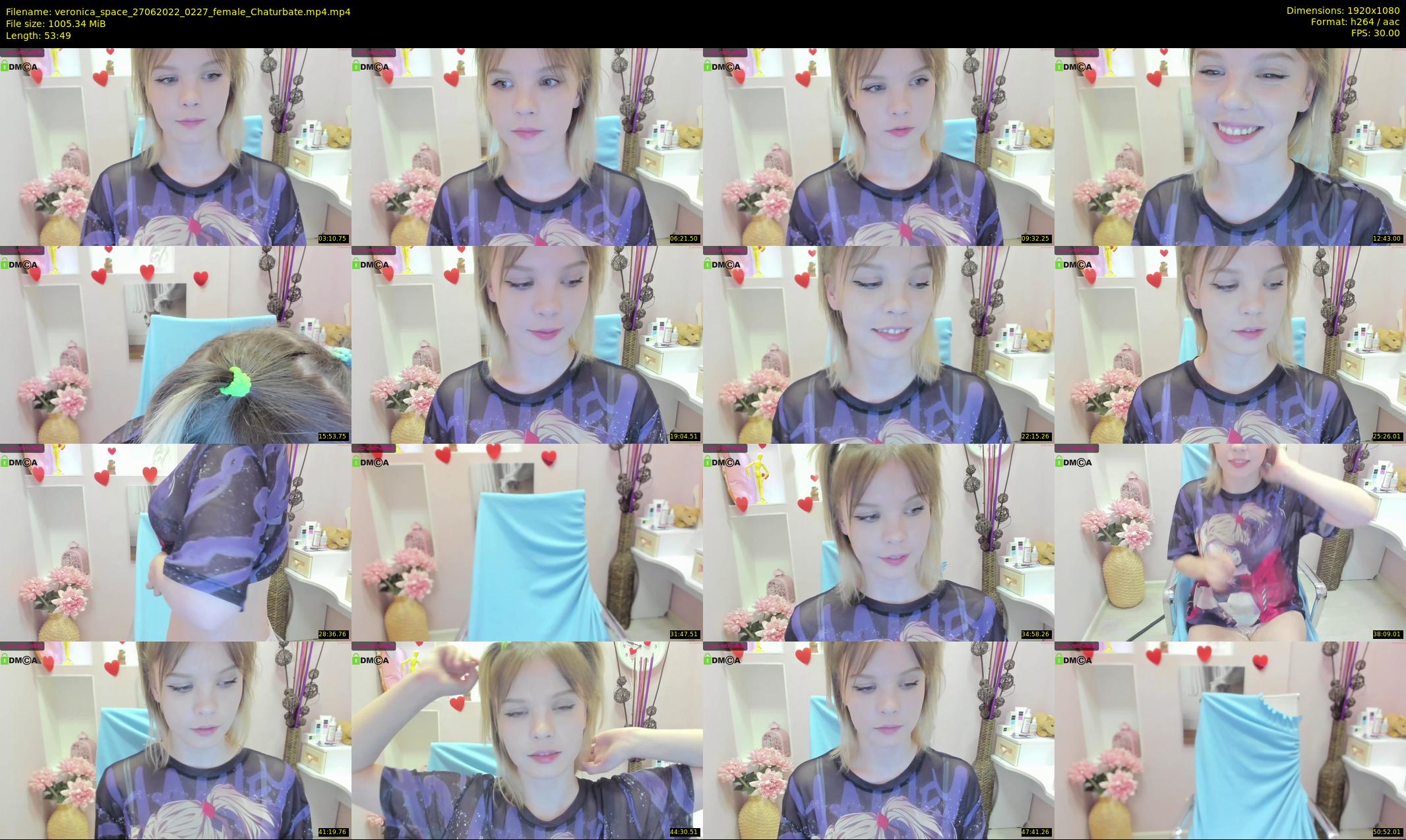 veronica_space — 54 minute Chaturbate female cam show recording, 1080p, Jun 27, 2022