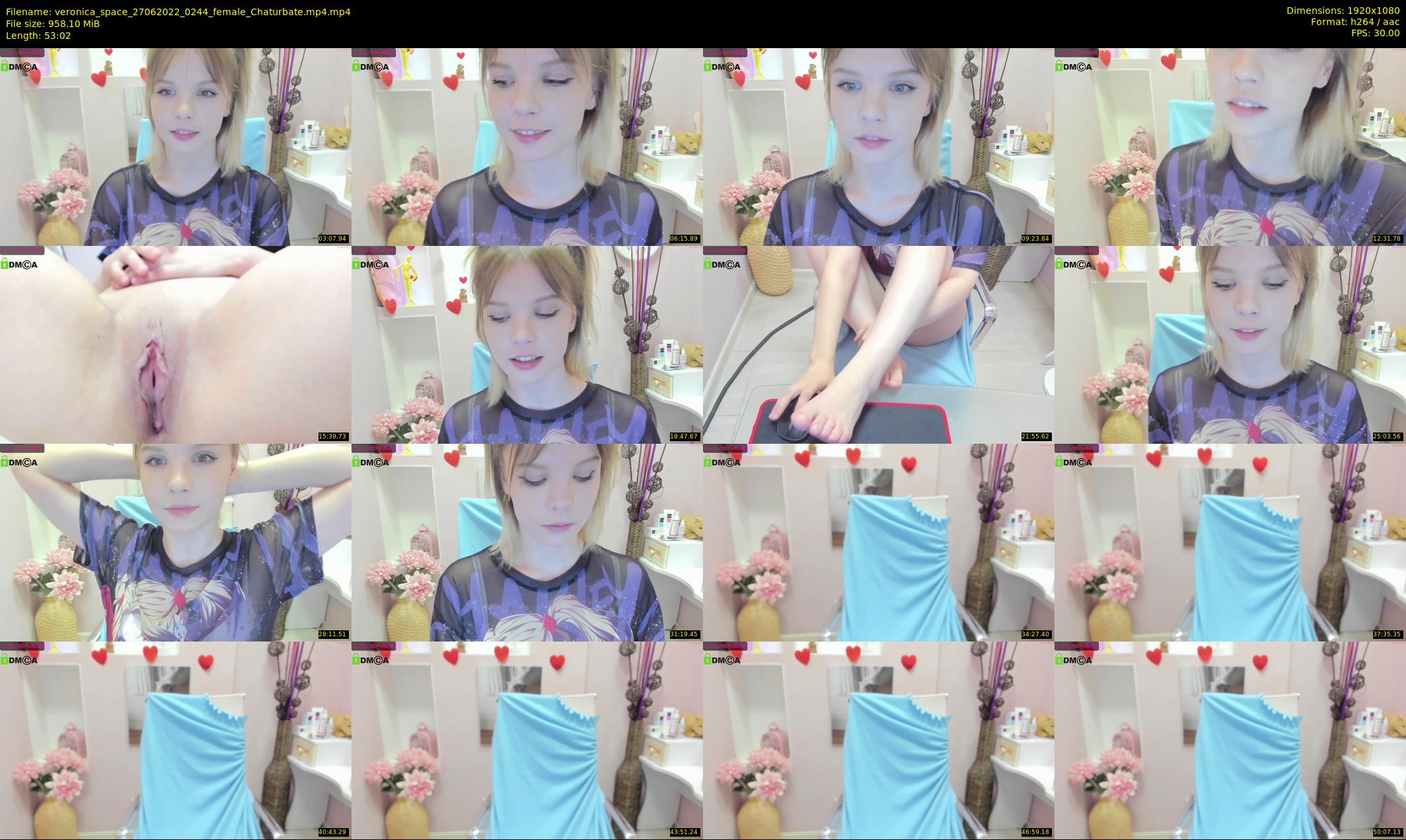 veronica_space — 54 minute Chaturbate female cam show recording, 1080p, Jun 27, 2022