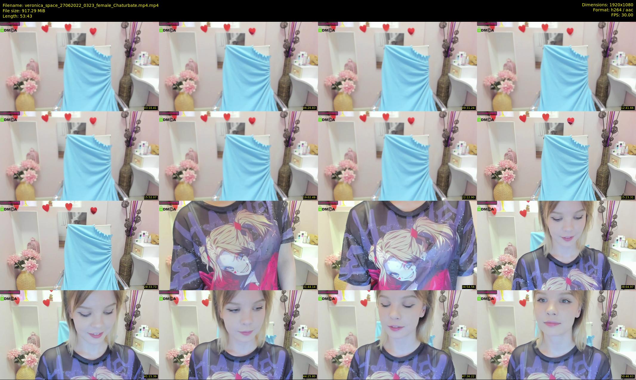 veronica_space — 54 minute Chaturbate female cam show recording, 1080p, Jun 27, 2022