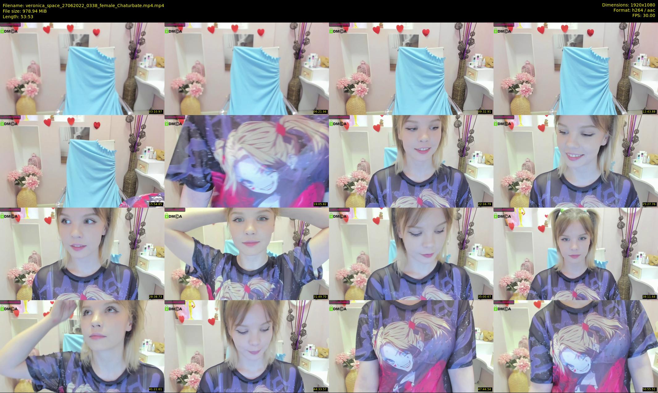 veronica_space — 54 minute Chaturbate female cam show recording, 1080p, Jun 27, 2022