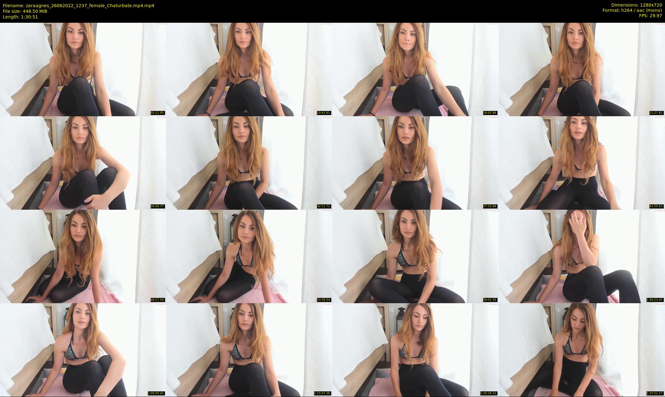 zaraagnes — 91 minute Chaturbate female cam show recording, 720p, Jun 26, 2022