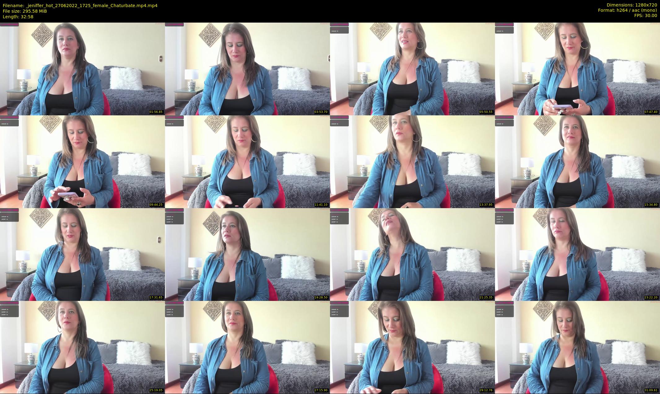 _jeniffer_hot — 33 minute Chaturbate female cam show recording, 720p, Jun 27, 2022