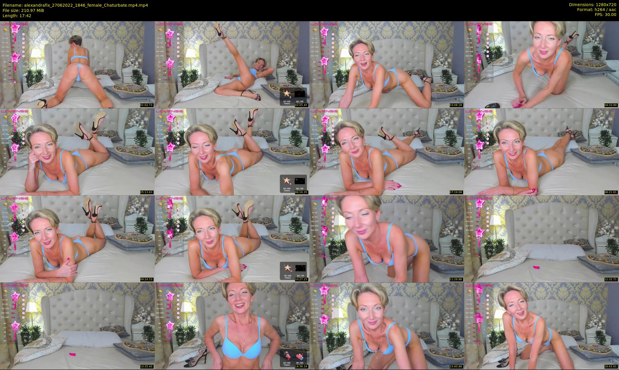 alexandrafix — 18 minute Chaturbate female cam show recording, 720p, Jun 27, 2022
