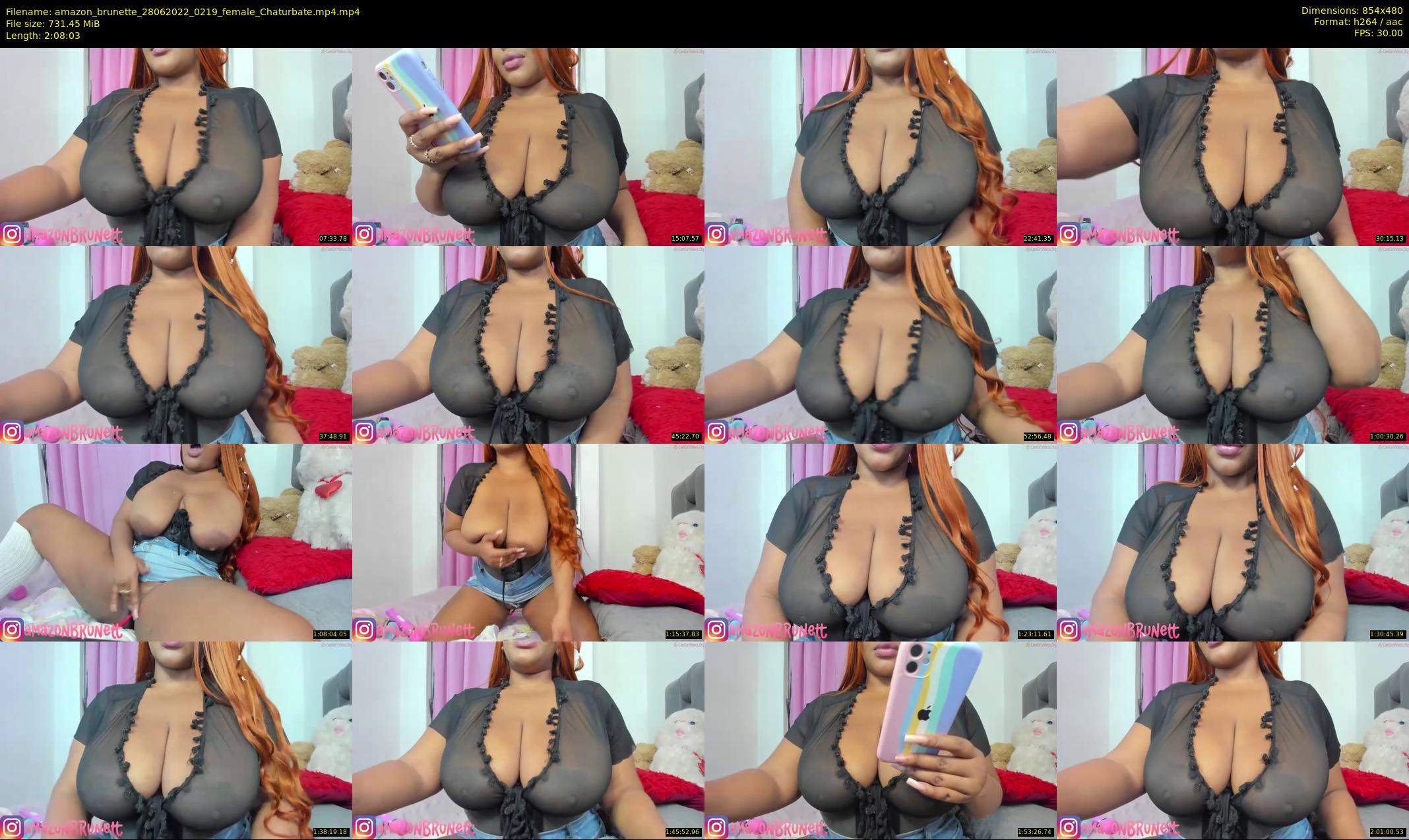 amazon_brunette — 129 minute Chaturbate female cam show recording, 480p, Jun 28, 2022