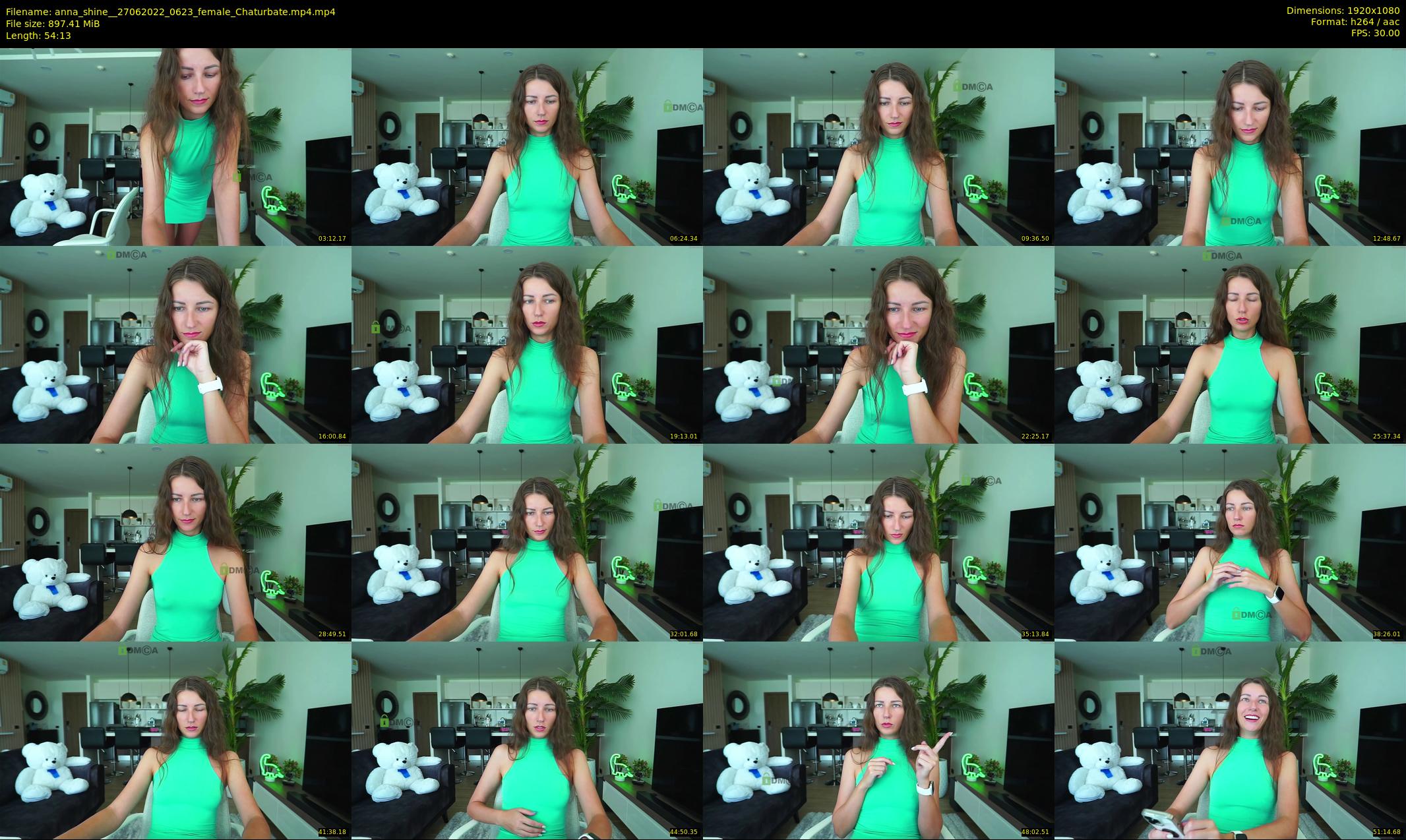 anna_shine_ — 55 minute Chaturbate female cam show recording, 1080p, Jun 27, 2022
