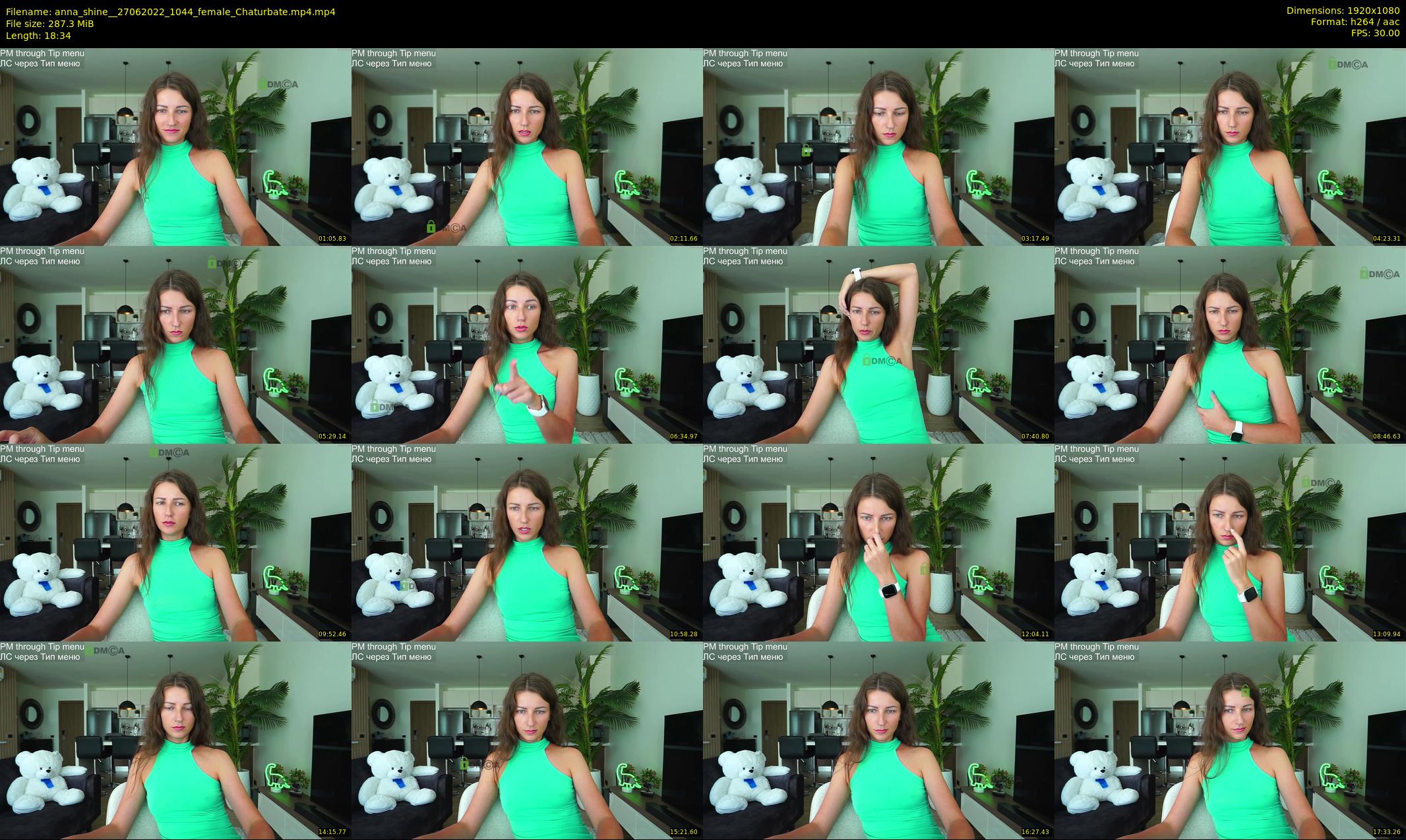 anna_shine_ — 19 minute Chaturbate female cam show recording, 1080p, Jun 27, 2022