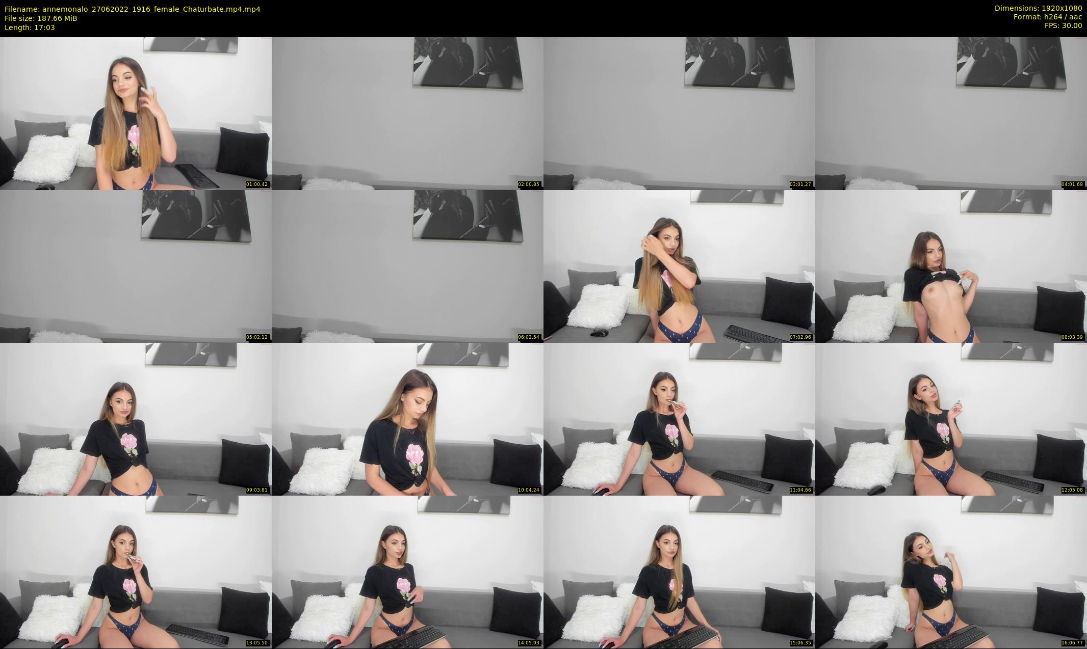 annemonalo — 18 minute Chaturbate female cam show recording, 1080p, Jun 27, 2022