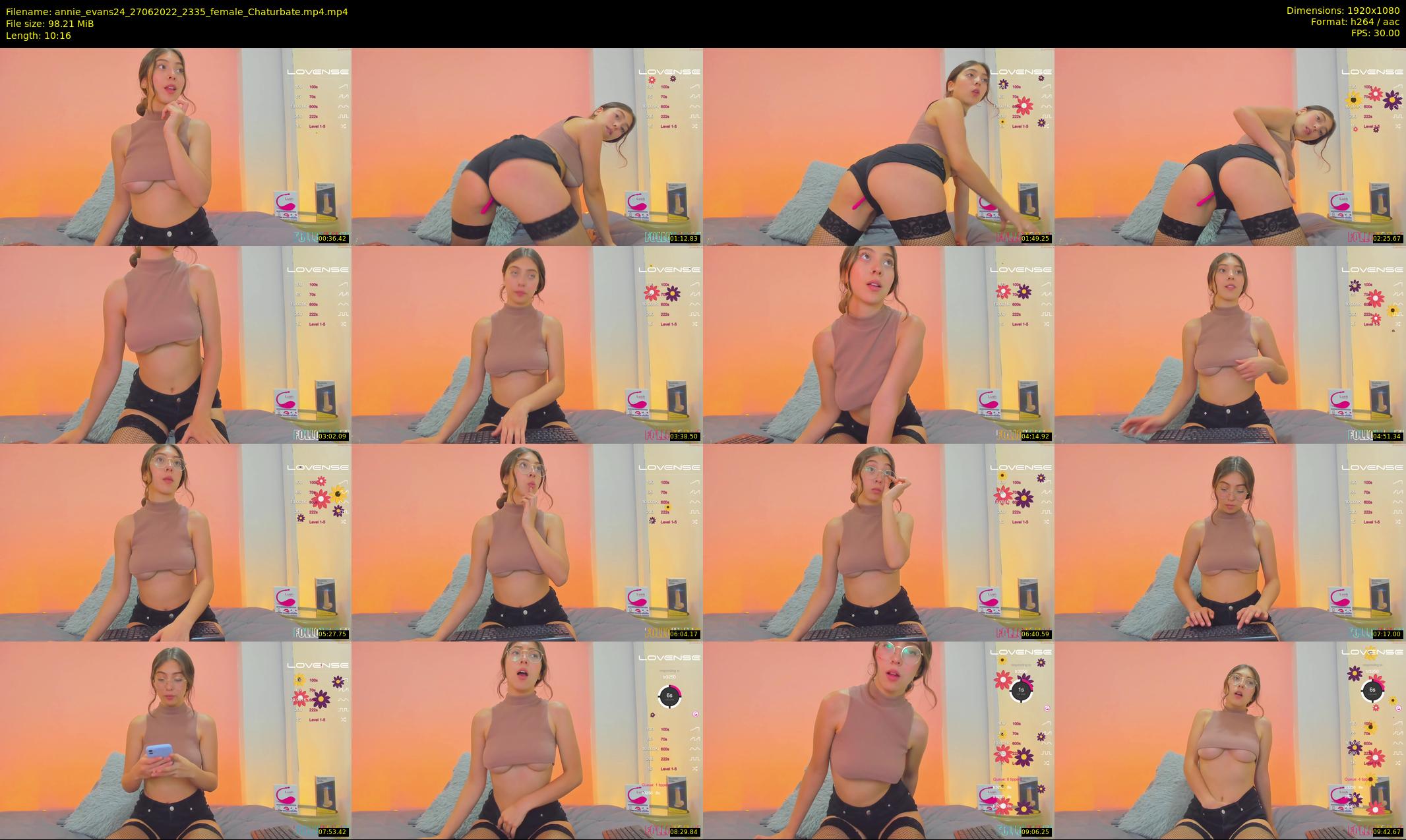 annie_evans24 — 11 minute Chaturbate female cam show recording, 1080p, Jun 27, 2022