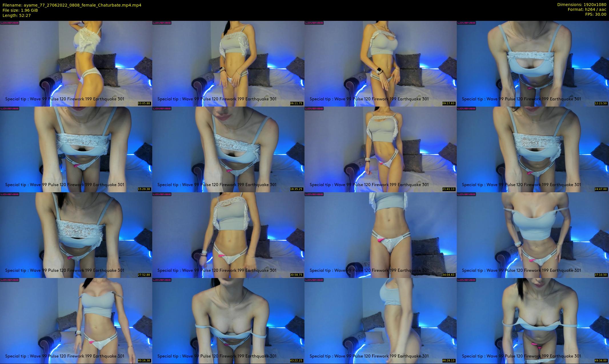 ayame_77 — 53 minute Chaturbate female cam show recording, 1080p, Jun 27, 2022