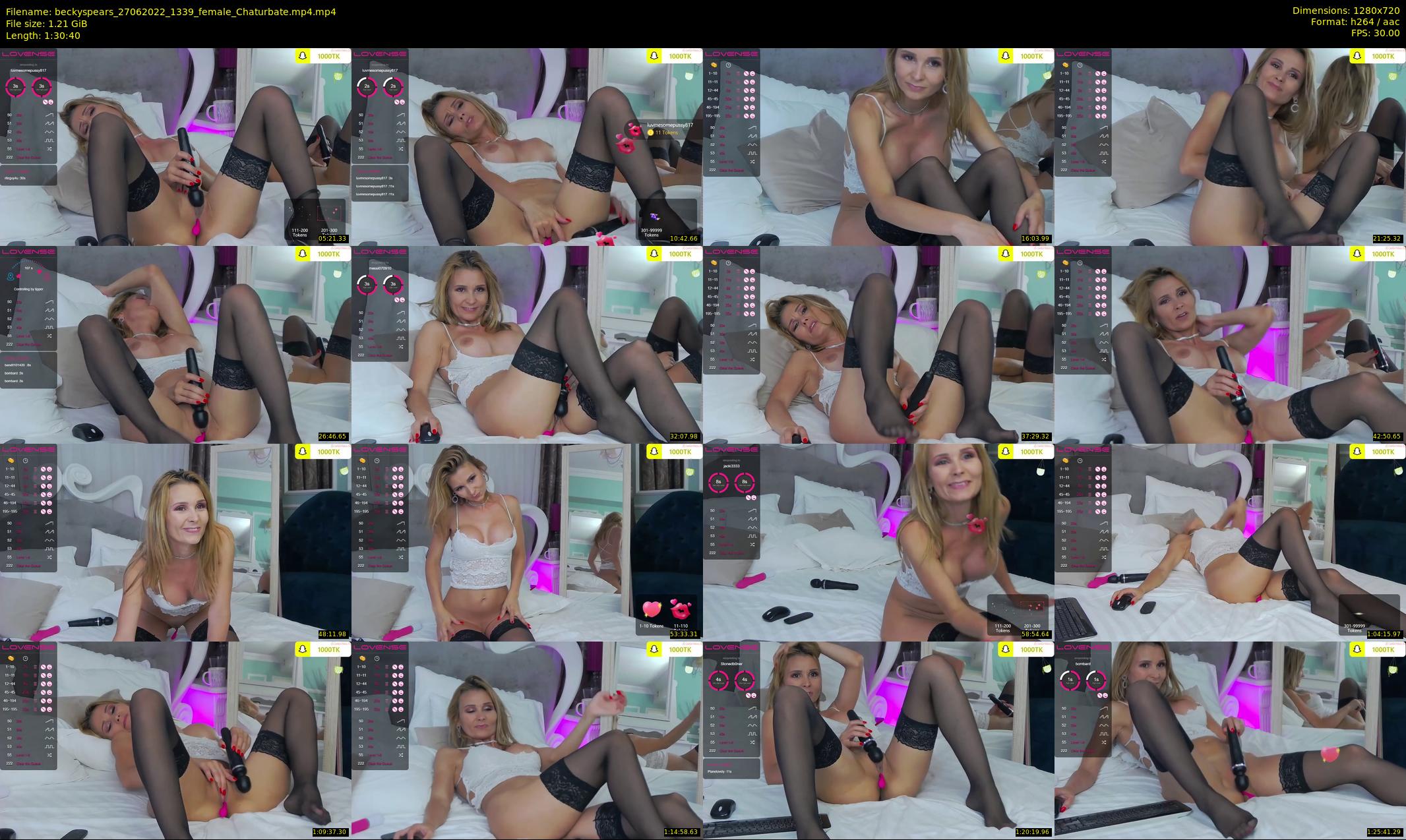 beckyspears — 91 minute Chaturbate female cam show recording, 720p, Jun 27, 2022