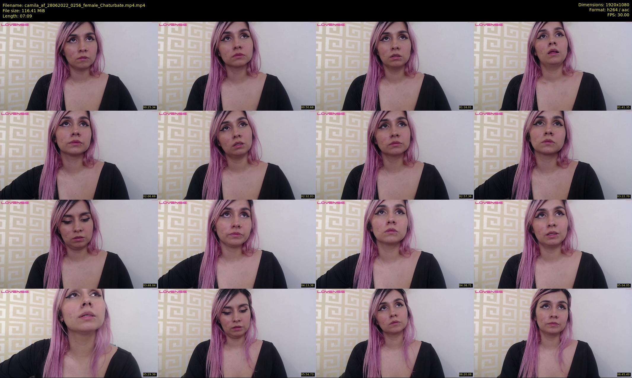 camila_af — 8 minute Chaturbate female cam show recording, 1080p, Jun 28, 2022