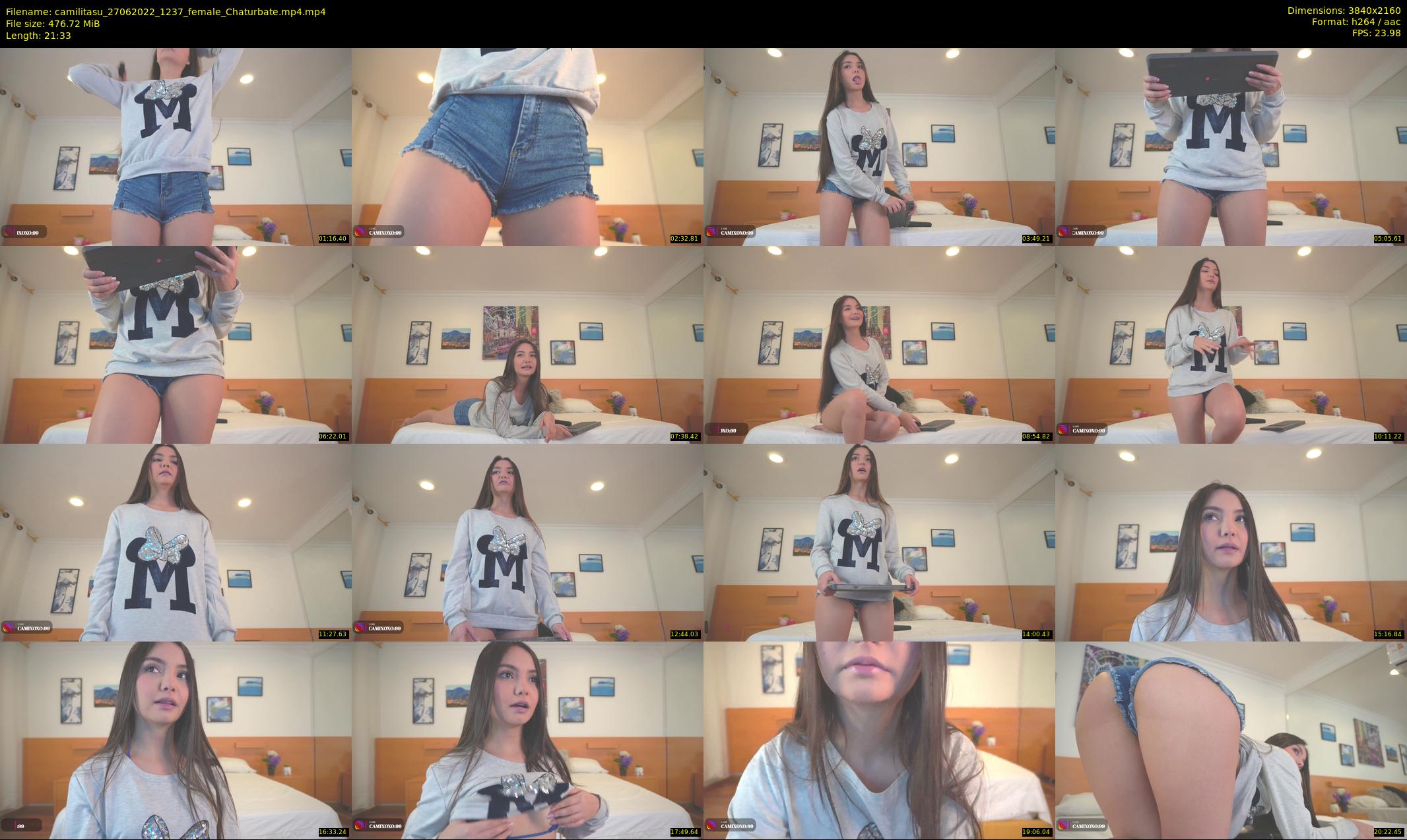camilitasu — 22 minute Chaturbate female cam show recording, 4K, Jun 27, 2022