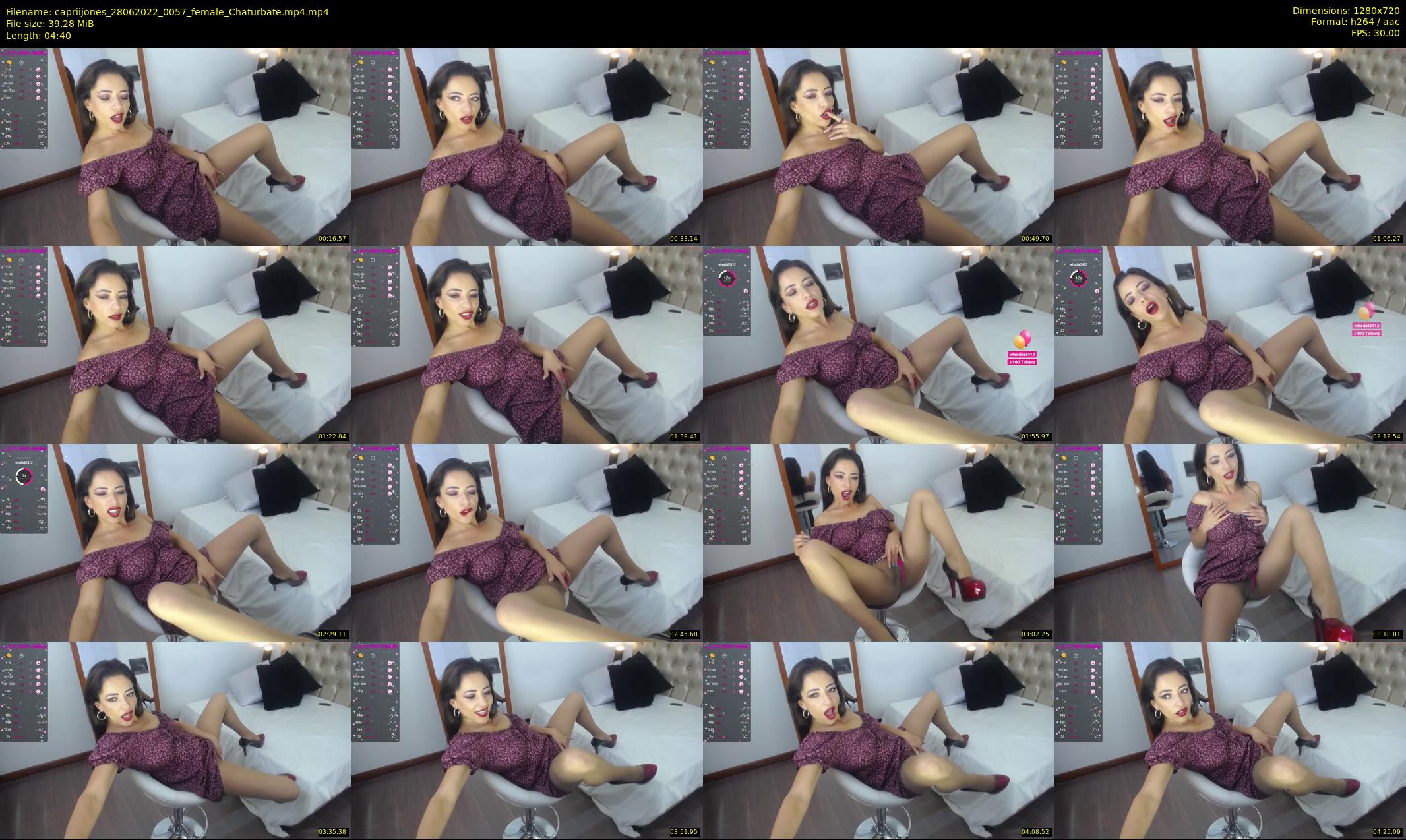 capriijones — 5 minute Chaturbate female cam show recording, 720p, Jun 28, 2022
