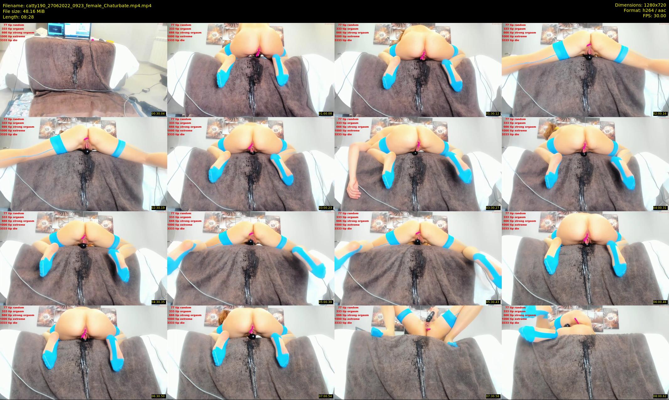 catty190 — 9 minute Chaturbate female cam show recording, 720p, Jun 27, 2022