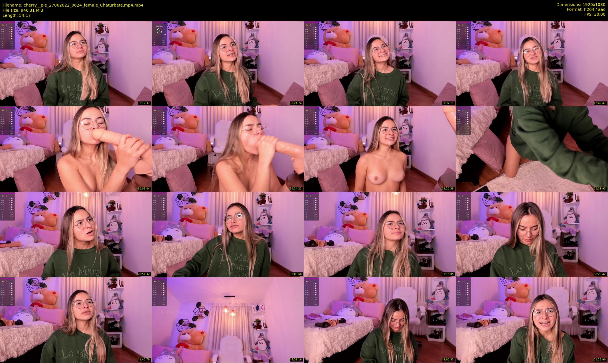 cherry__pie — 55 minute Chaturbate female cam show recording, 1080p, Jun 27, 2022