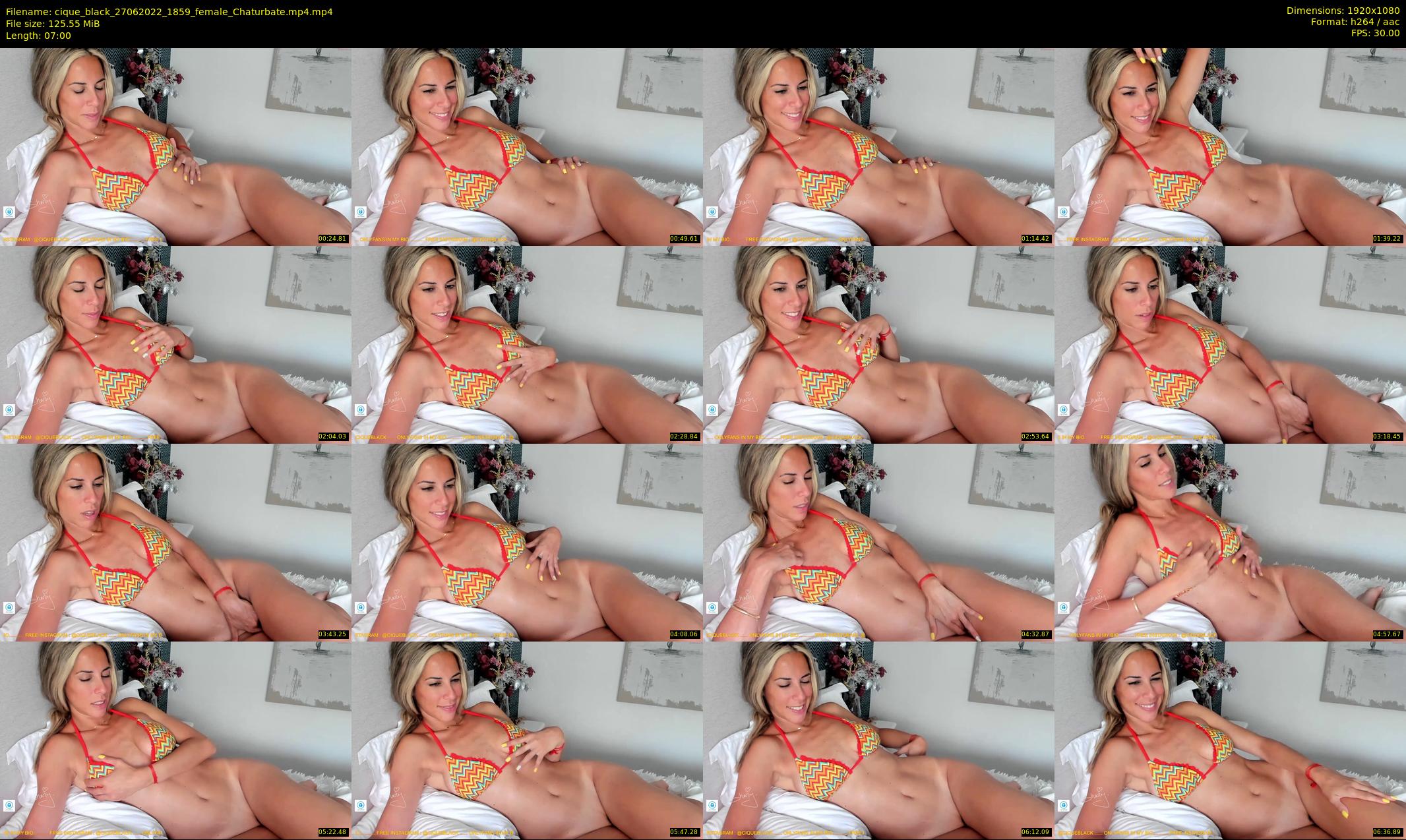 cique_black — 7 minute Chaturbate female cam show recording, 1080p, Jun 27, 2022