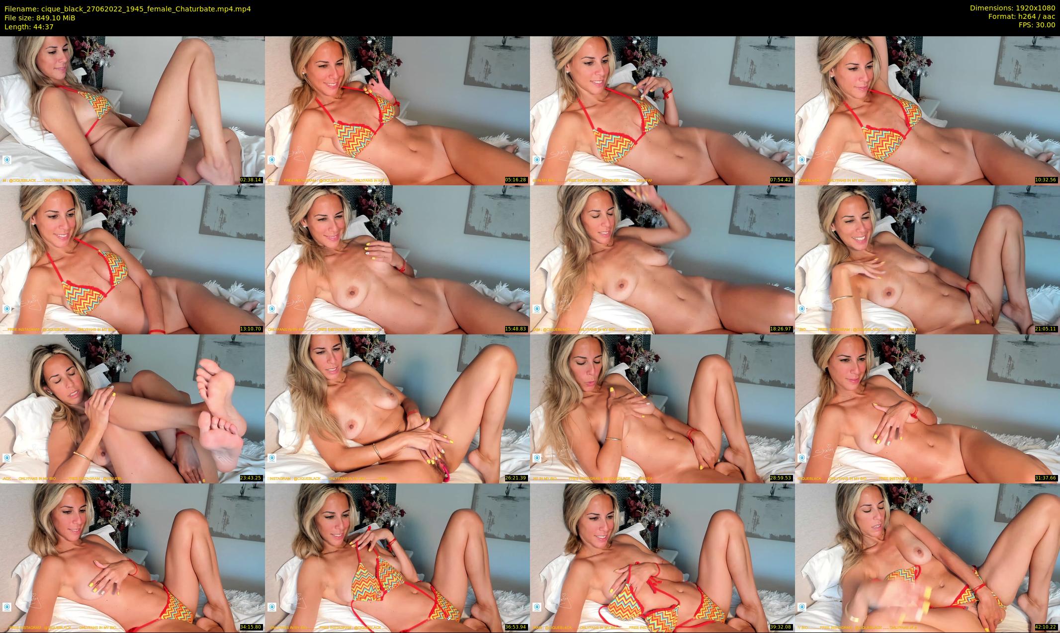cique_black — 45 minute Chaturbate female cam show recording, 1080p, Jun 27, 2022
