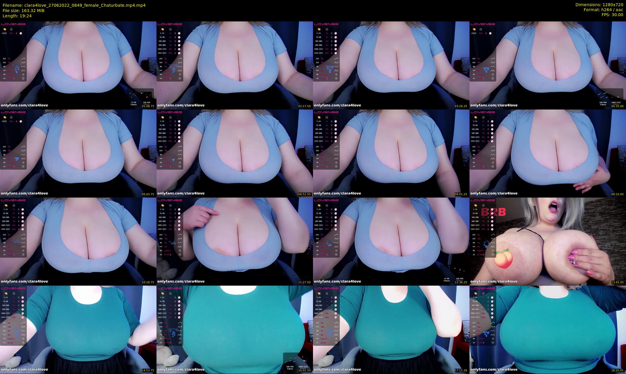 clara4love — 20 minute Chaturbate female cam show recording, 720p, Jun 27, 2022