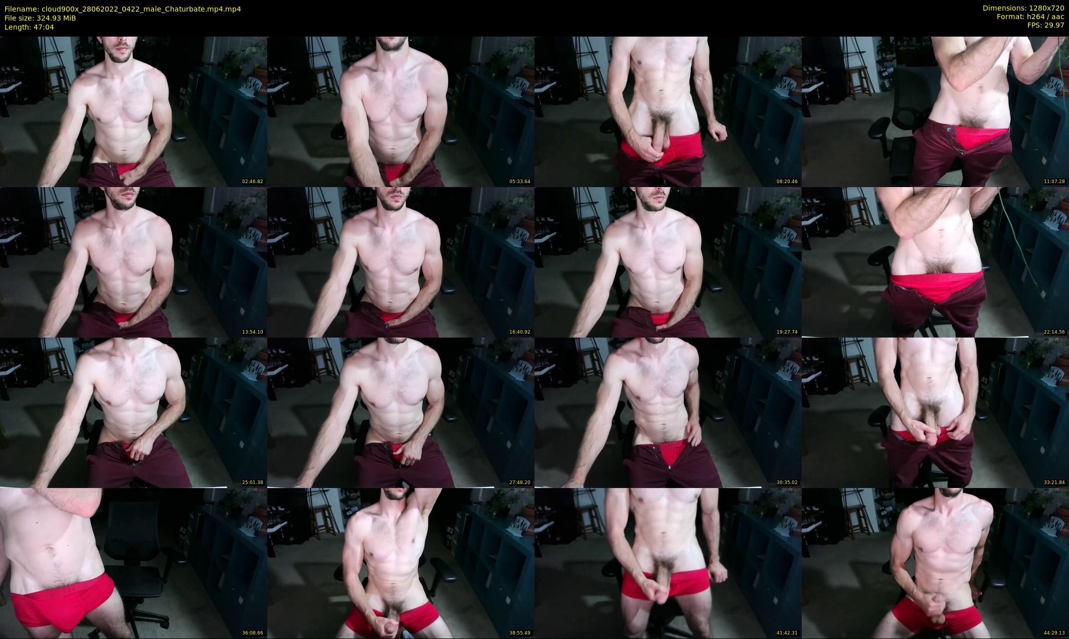 cloud900x — 48 minute Chaturbate male cam show recording, 720p, Jun 28, 2022
